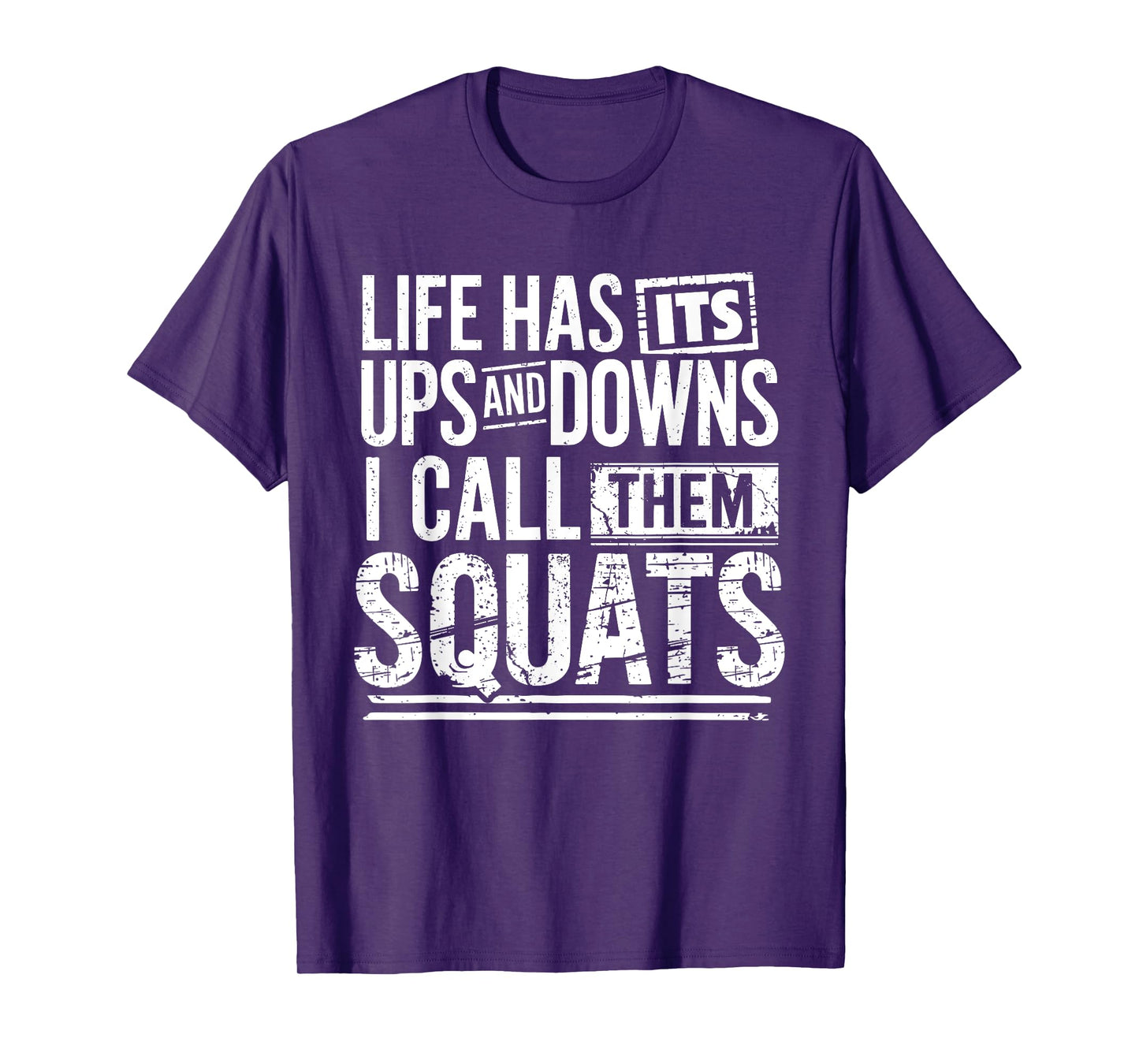 Funny Fitness Gym Workout Weights Squat Men Women T-Shirt