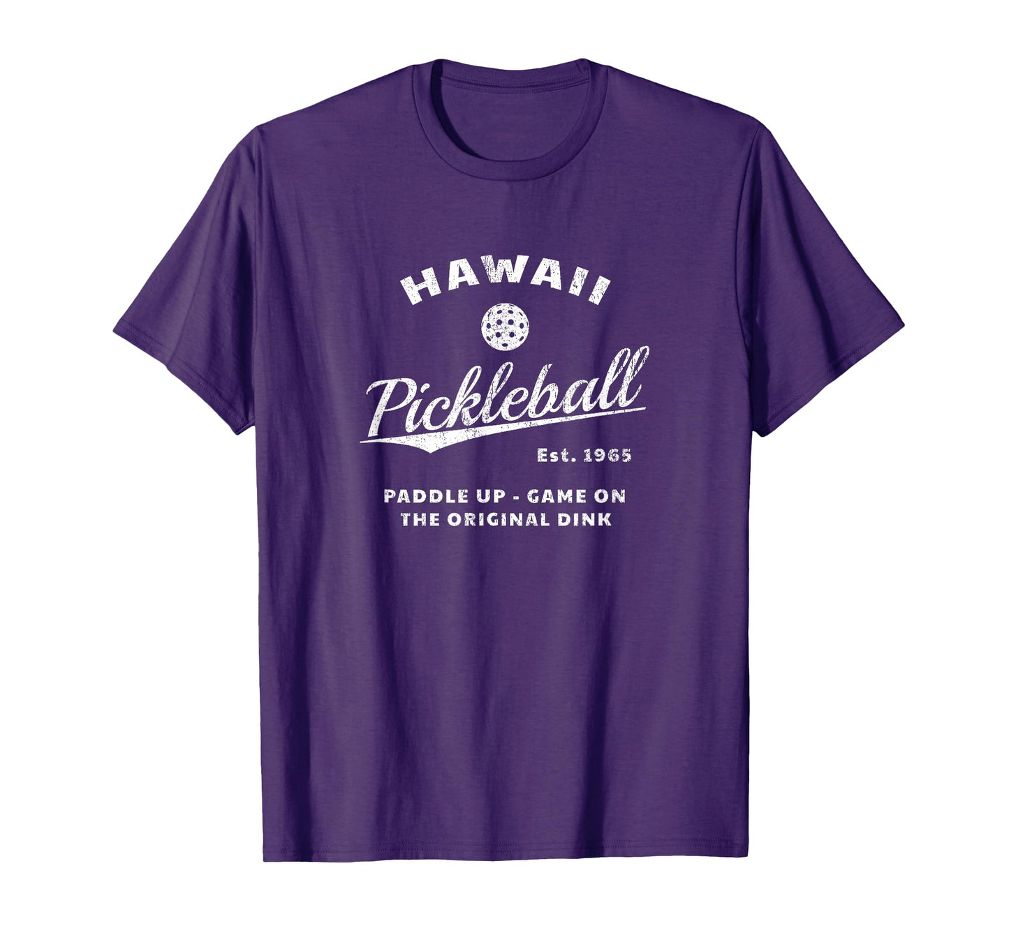 Hawaii Themed Pickleball - Retro-Style Pickleball T-Shirt