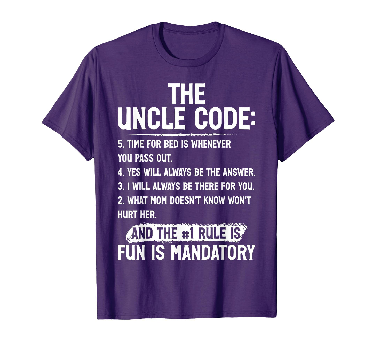 Mens Funny Uncle Gifts From Niece Nephew Funny the Uncle Code T-Shirt