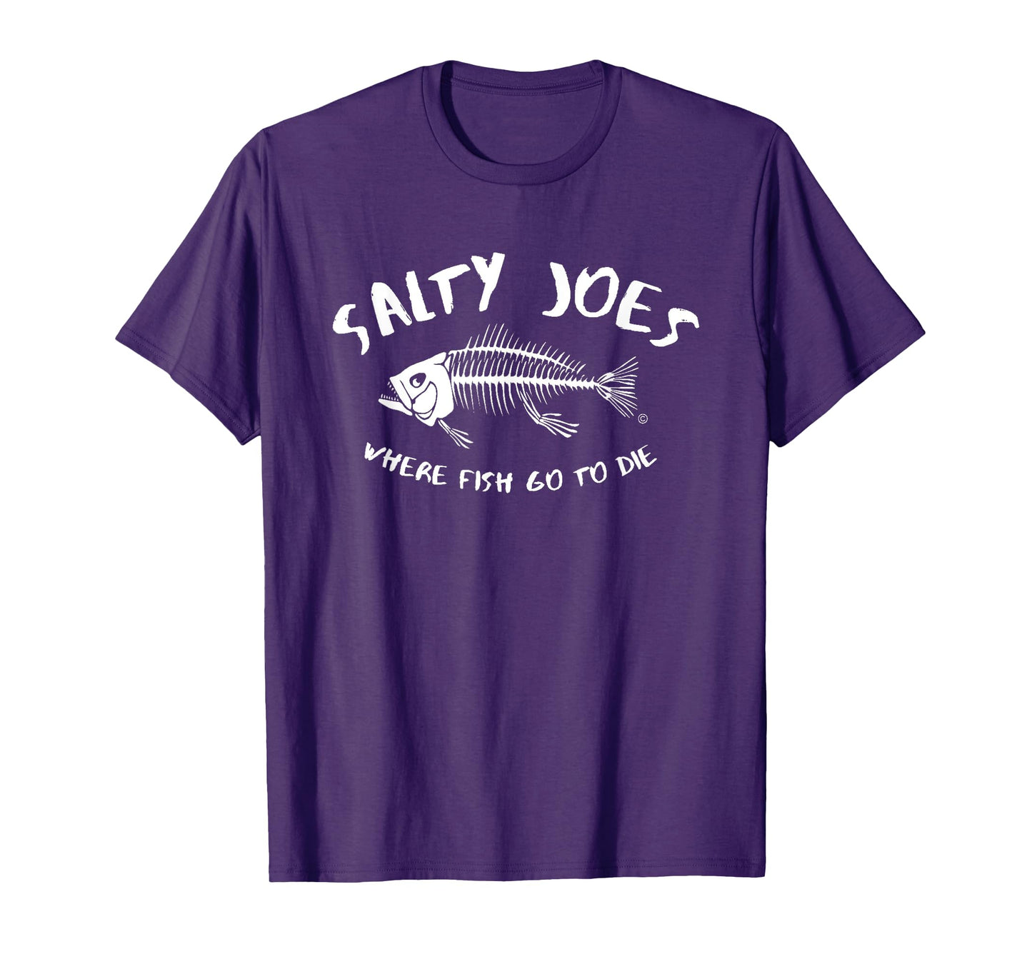 Salty Joe's Where Fish Go To Die Surf Shop Graphic T-Shirt