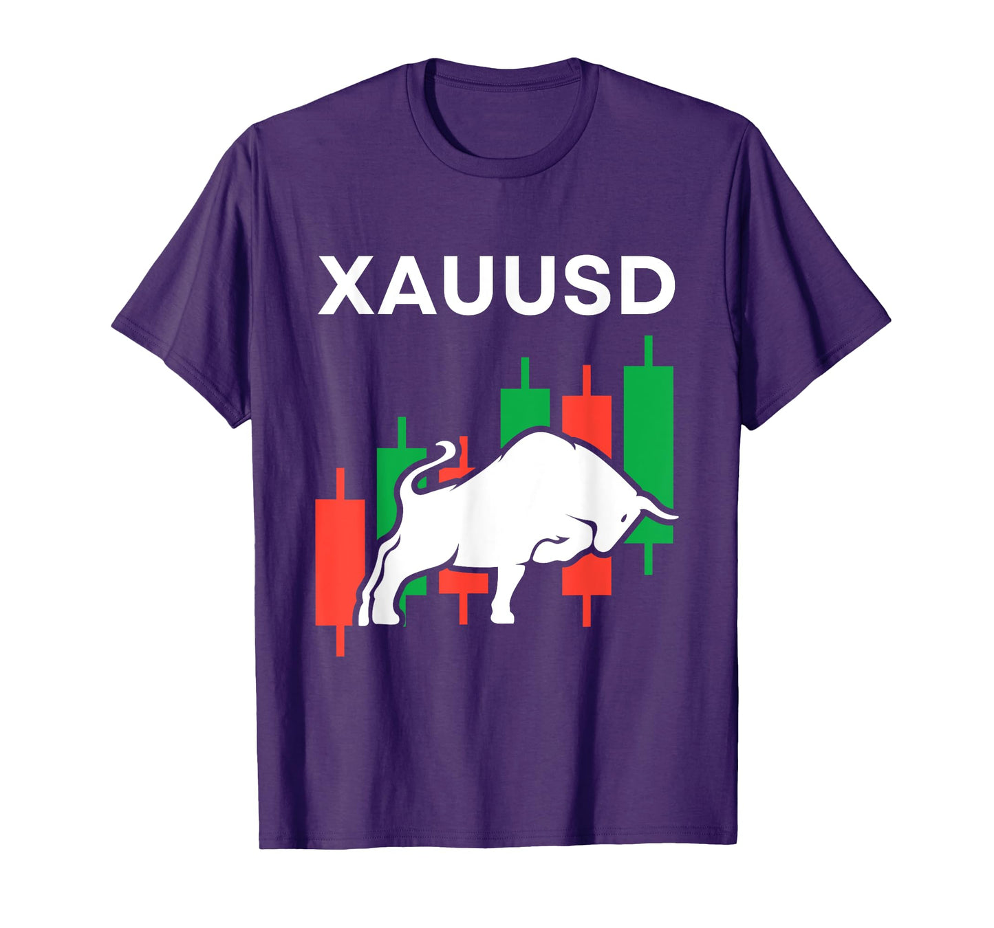 Trading Design For Men Women XAUUSD Forex Day Trader Bull T-Shirt