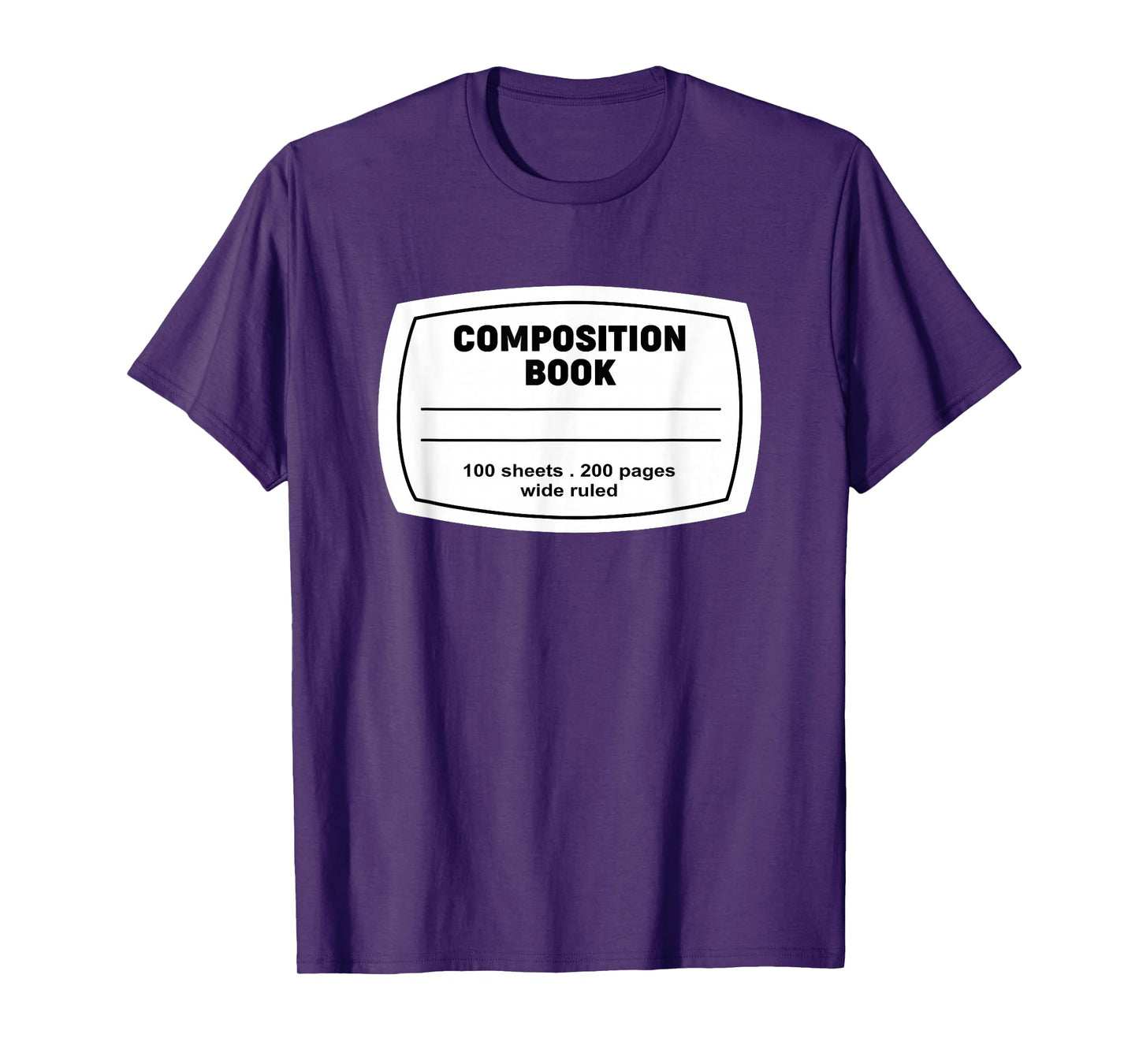 Composition Notebook Halloween Costume Teacher Student T-Shirt