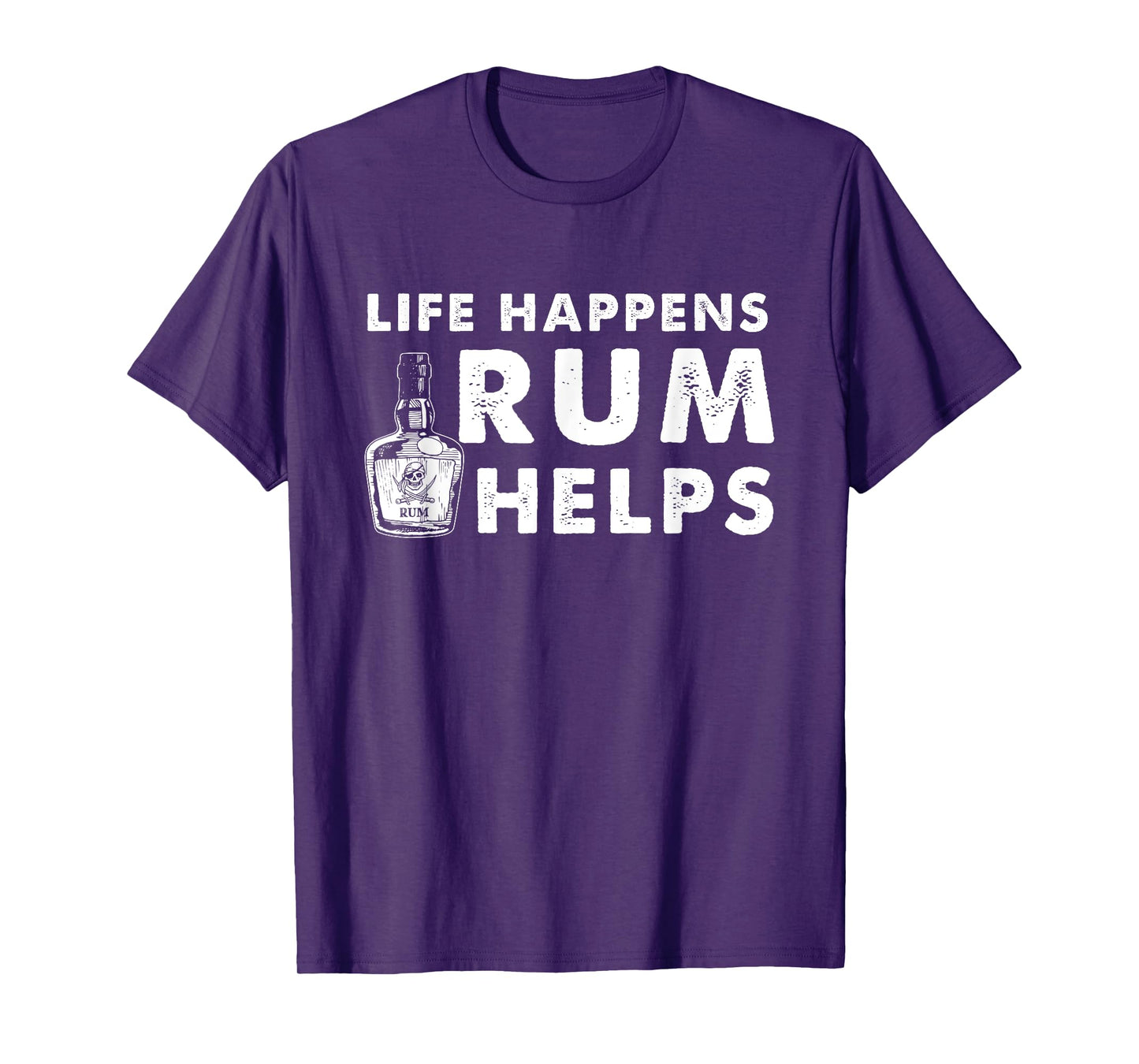 Rum Helps - Funny Rum Drinker T-Shirt