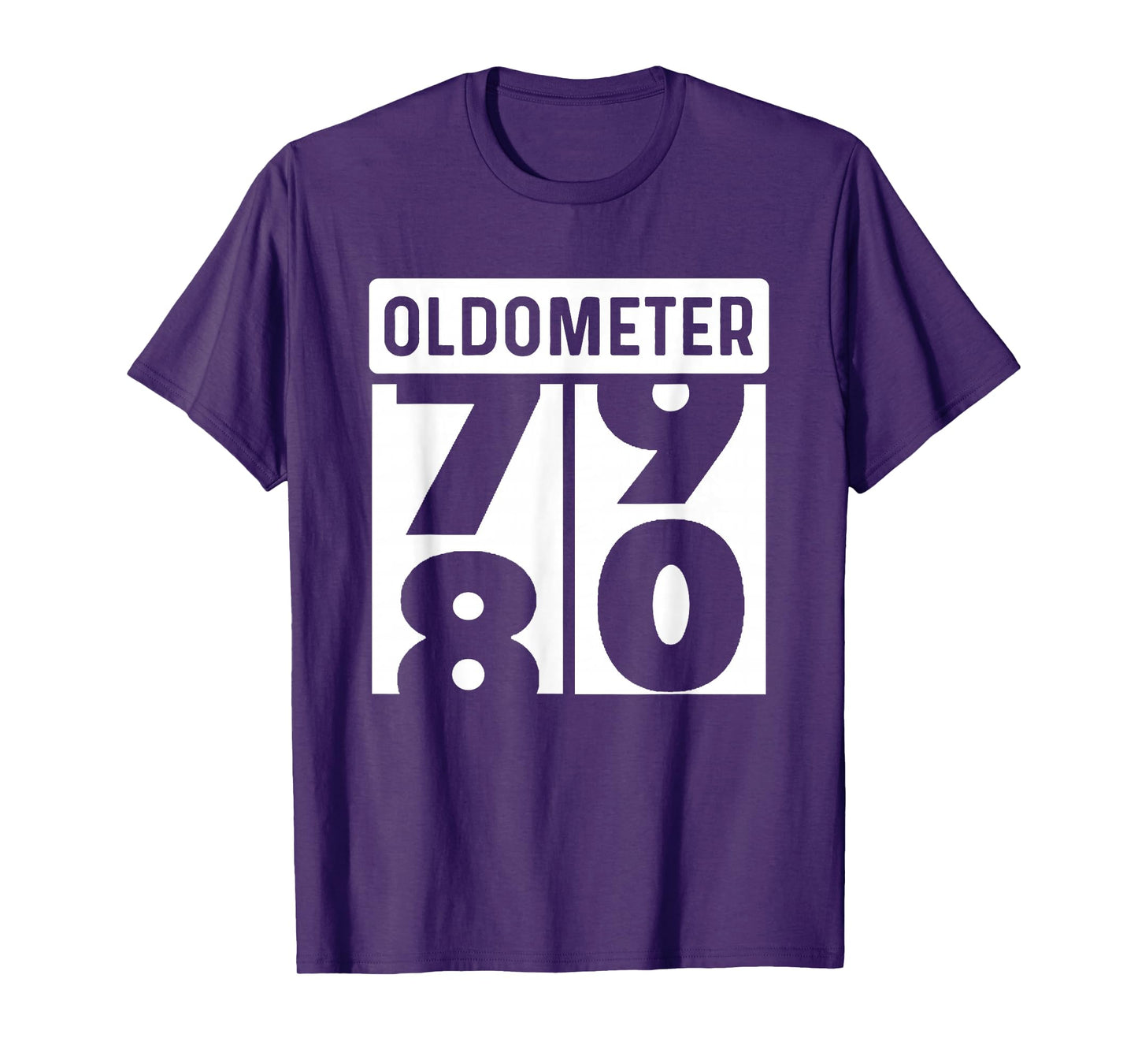 Classic Car Truck Tractor Auto Mechanic Collector Oldometer Odometer Funny 80th Birthday Gift 80 yrs Old Joke T-Shirt