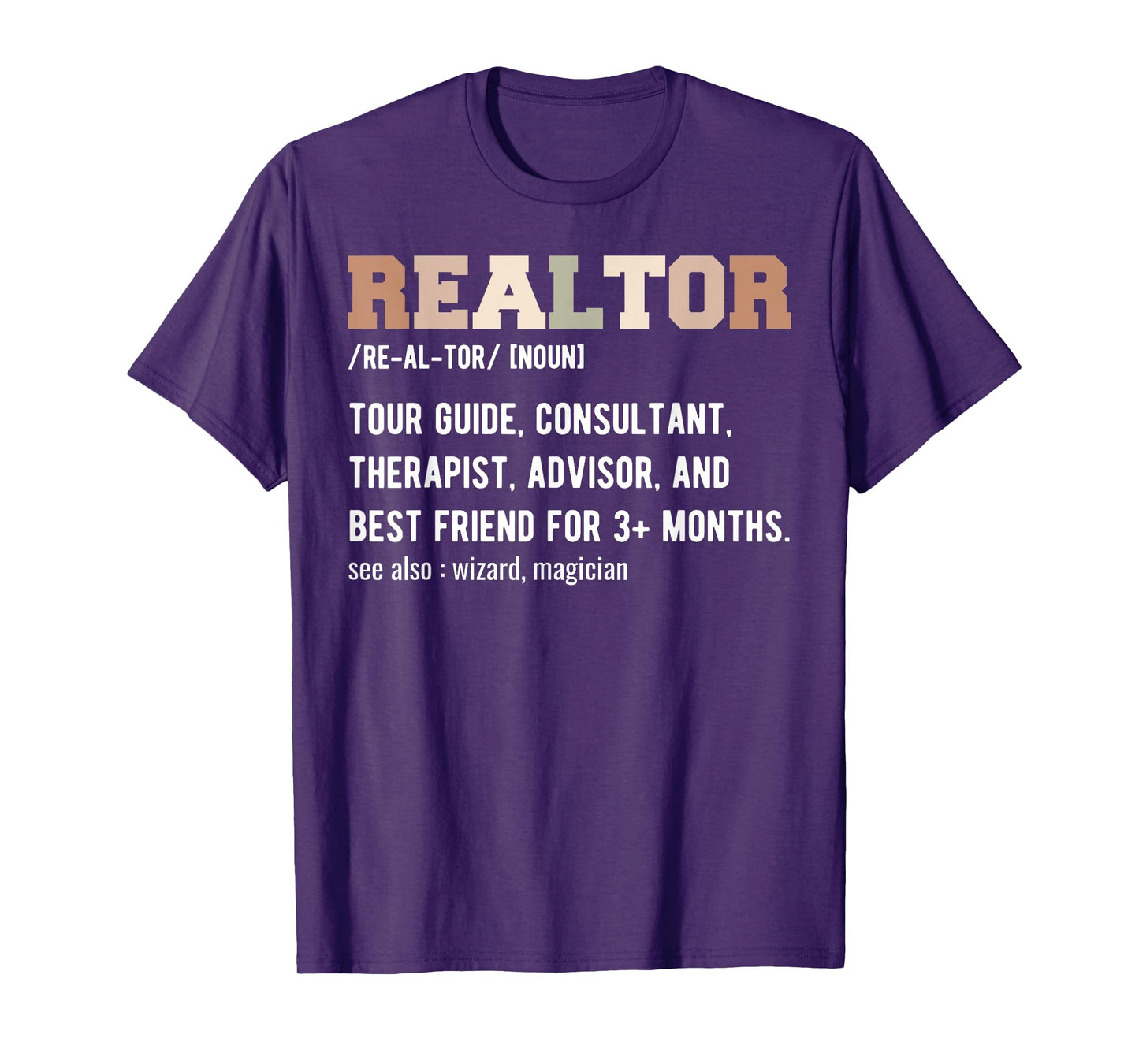 Funny Real Estate Agent Tees Realtor Definition - Realtor T-Shirt