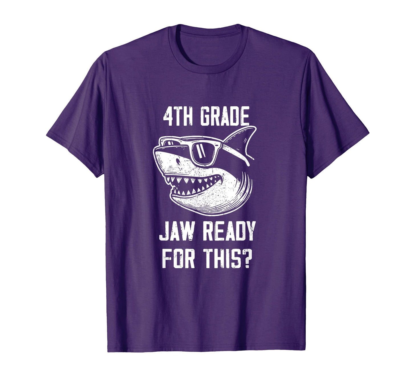 4th Grade Jaw Ready For This Kids Shark Ocean Wildlife T-Shirt