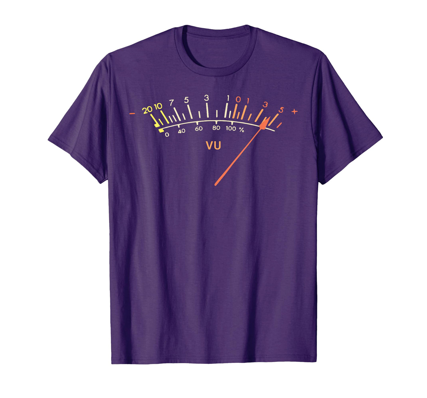 Retro VU Meter Hi-Fi Vintage Stereo Sound Audio Engineer T-Shirt