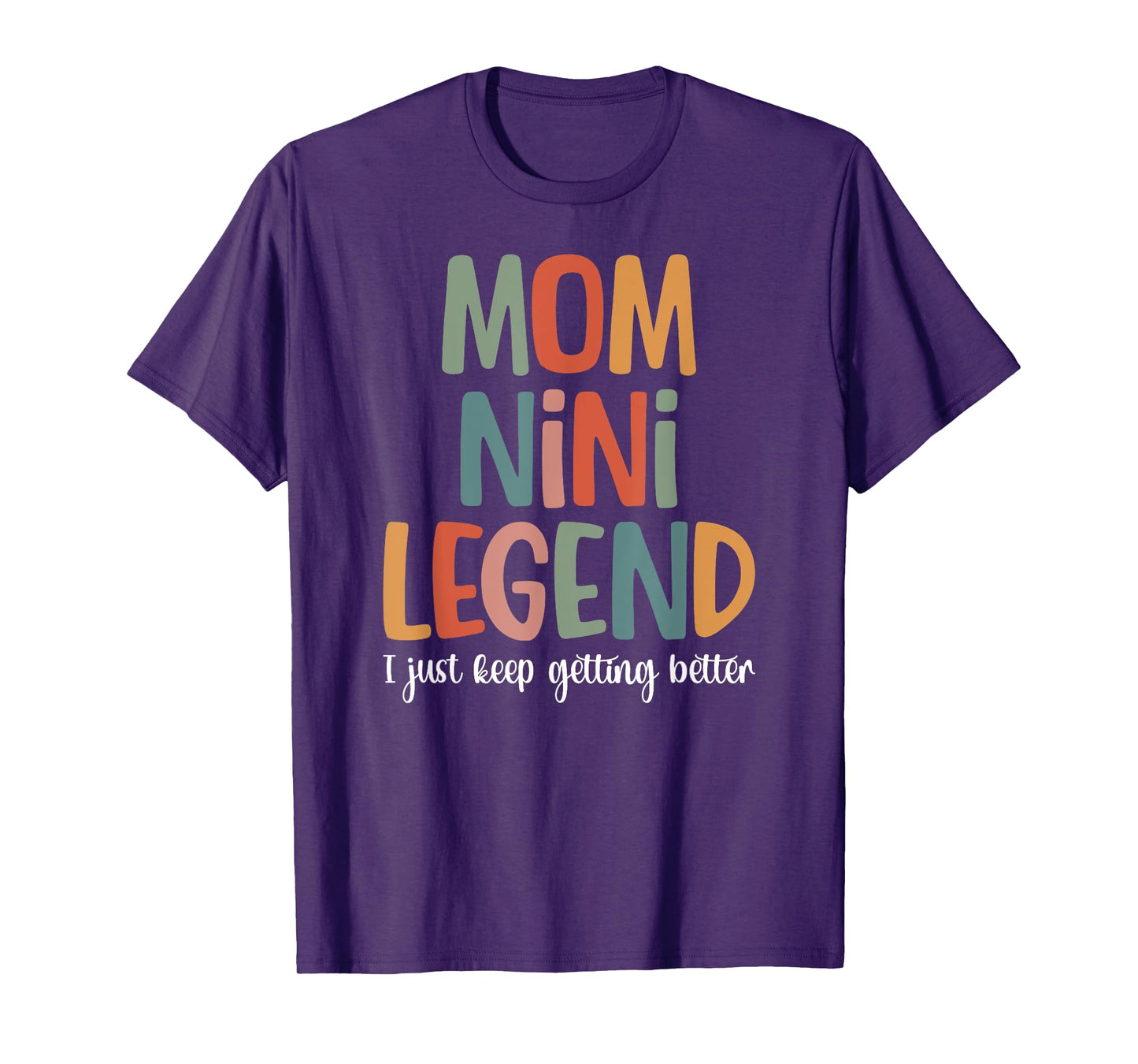 Mom Nini Legend Nini Grandma Nini Grandmother T-Shirt