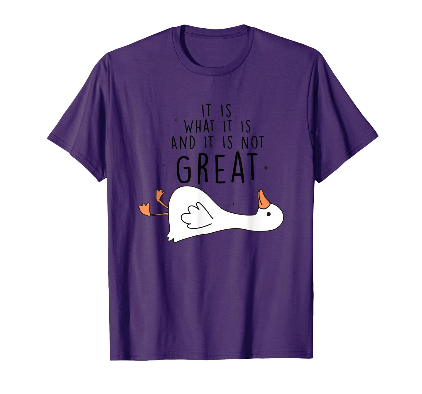 It Is What It Is And It Is Not Great Goose T-Shirt