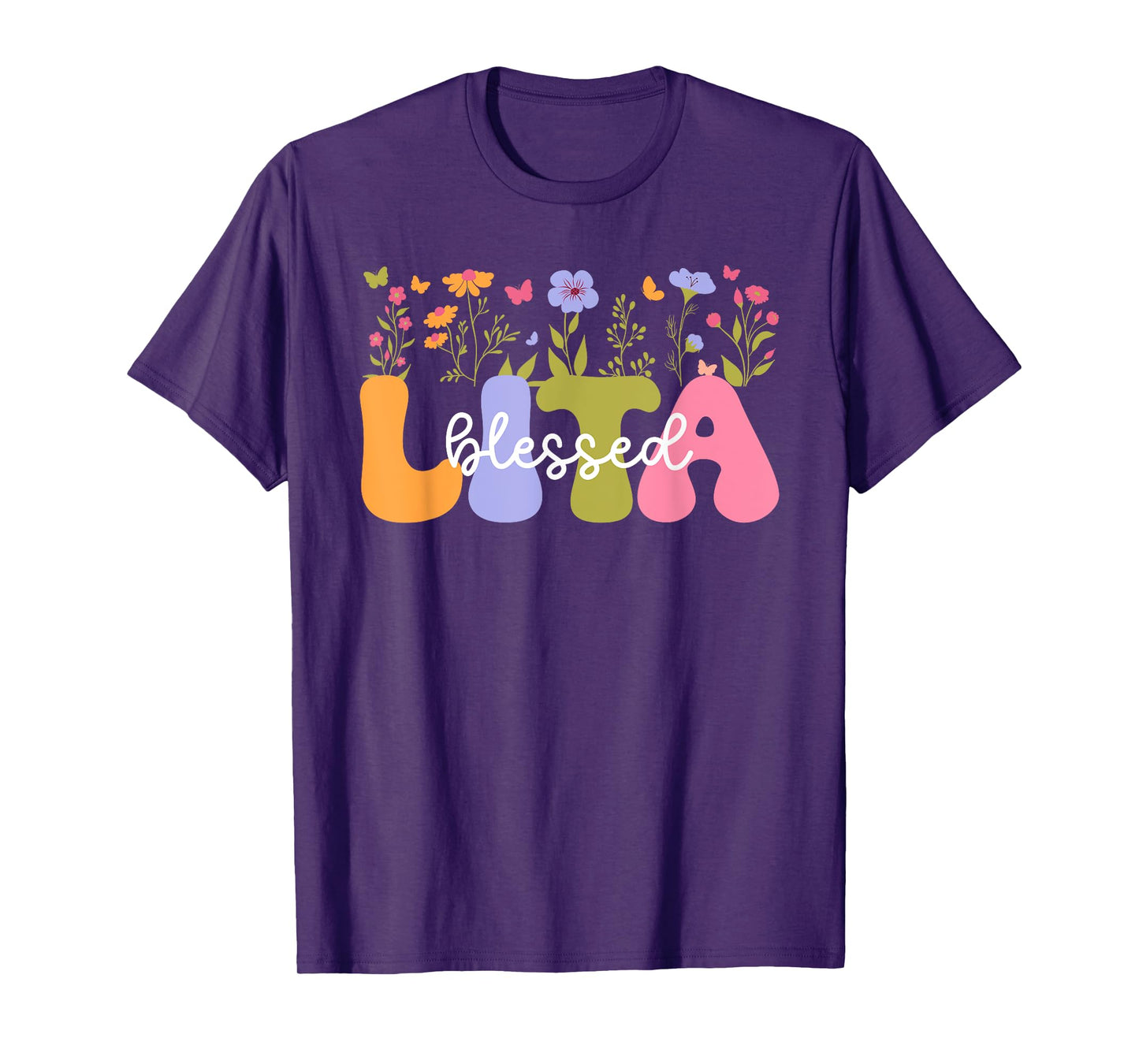 Blessed Lita Grandma Groovy Lita Grandmother T-Shirt