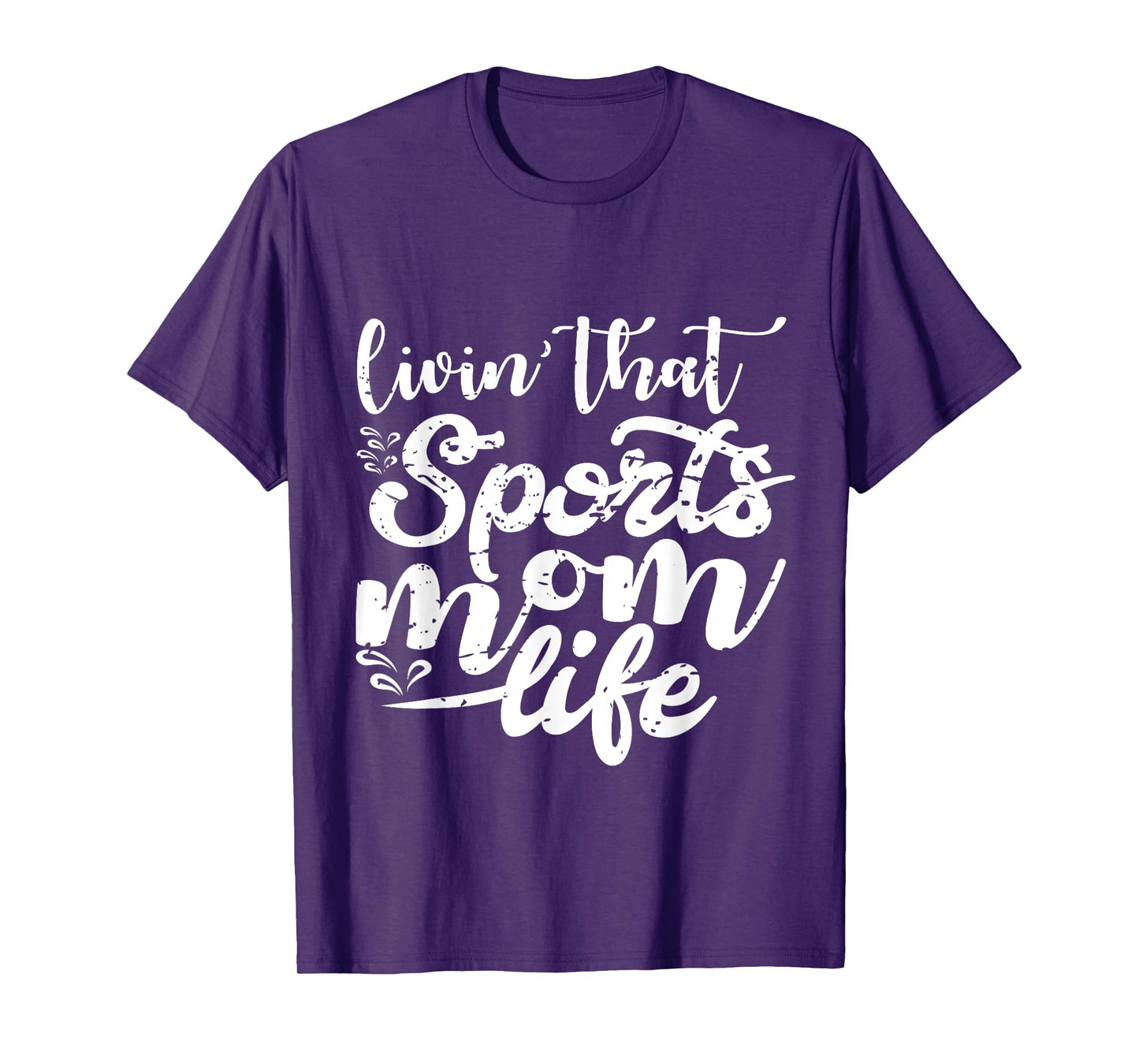 Living That Sports Mom Life Funny Mothers Day Sports Mom T-Shirt