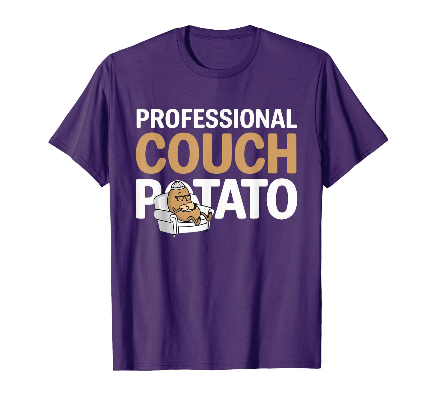 Funny Lazy Potato Professional Couch Potatoes Sofa Spud T-Shirt