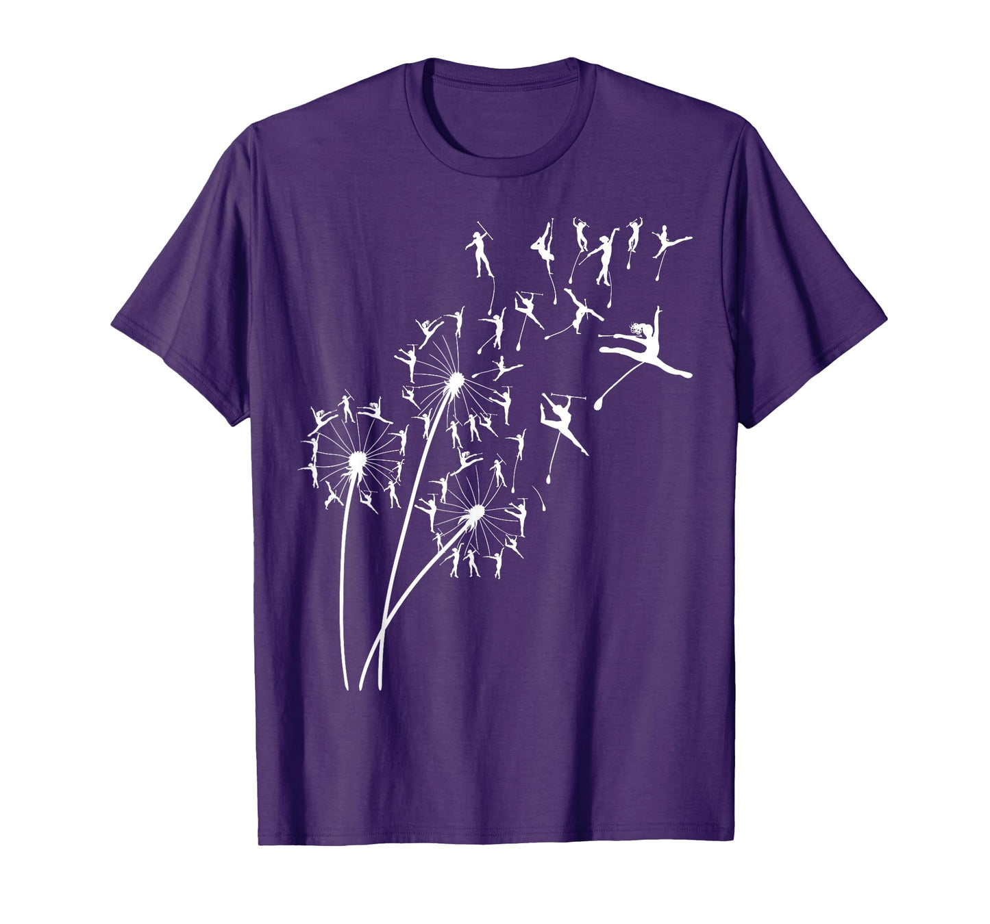 Dandelion Baton Twirler Flower, Floral Baton Twirling Tree T-Shirt