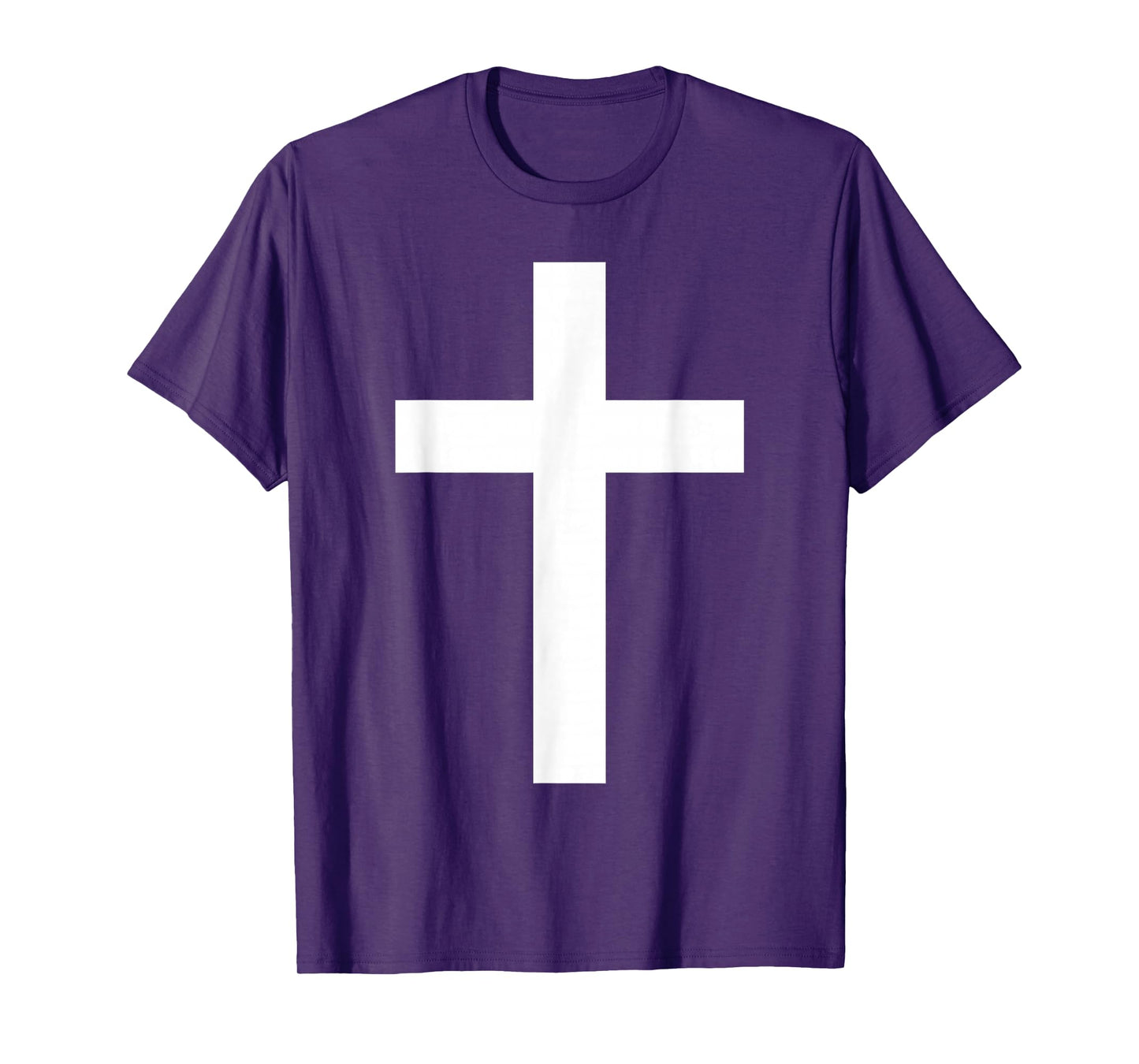 White Christian Jesus Cross Black T-Shirt