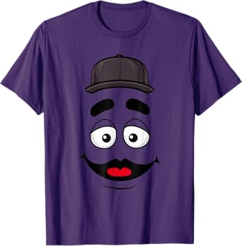 Funny Grimace Face For Halloween Costume T-Shirt