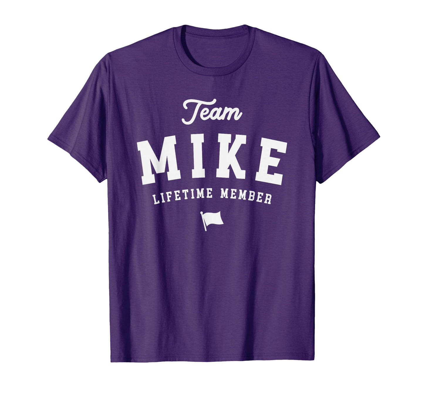 Mike Personalized Name Apparel Cld Unisex Adult Team Mike Lifetime Member Funny Name Mike T-Shirt Black Small Classic Fit Crew Neck Modern Casual Sports Cotton Blend Machine Wash Short Sleeve