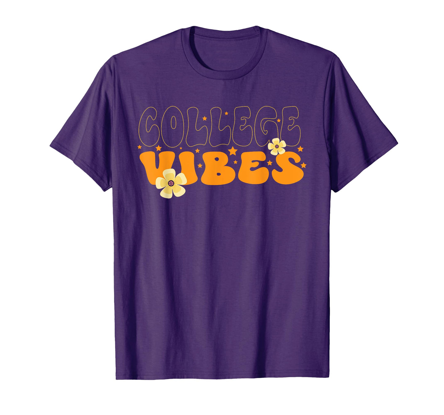 College Vibes College Team Retro 1st Day of School T-Shirt T-Shirt