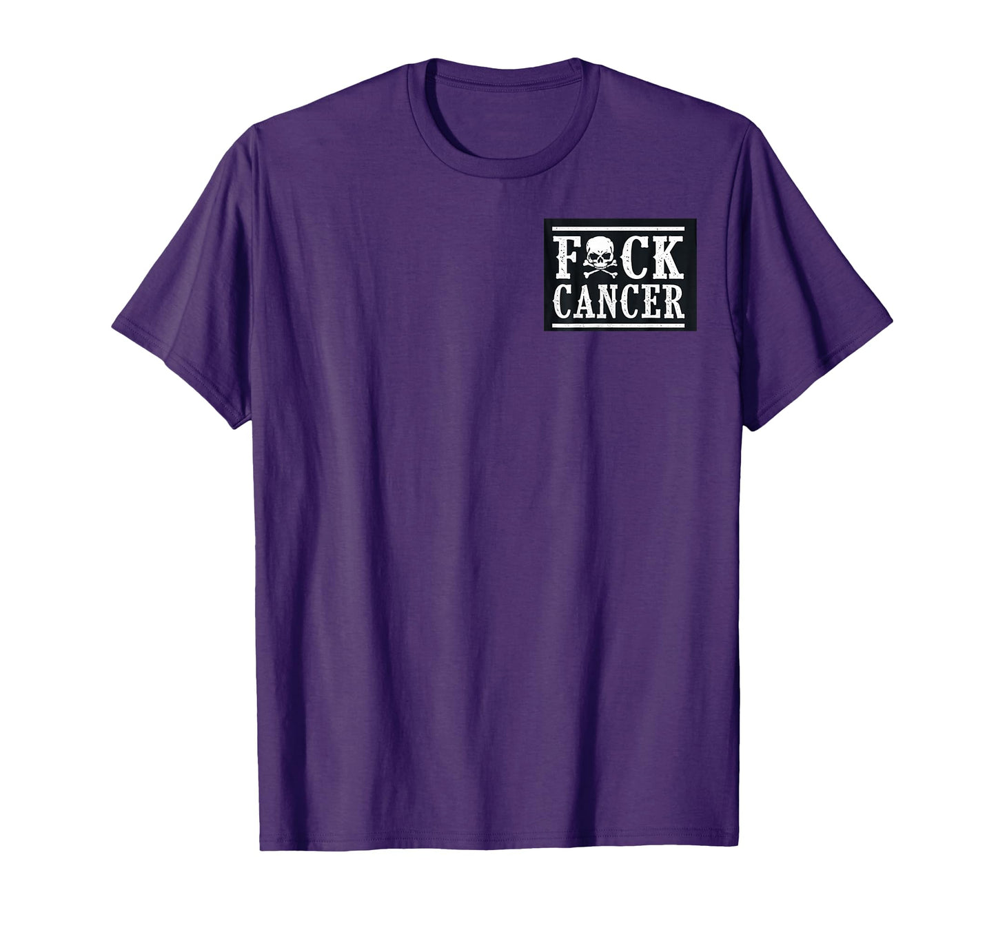 F Cancer Skull and Crossbones Skeleton Breast Cancer T-Shirt