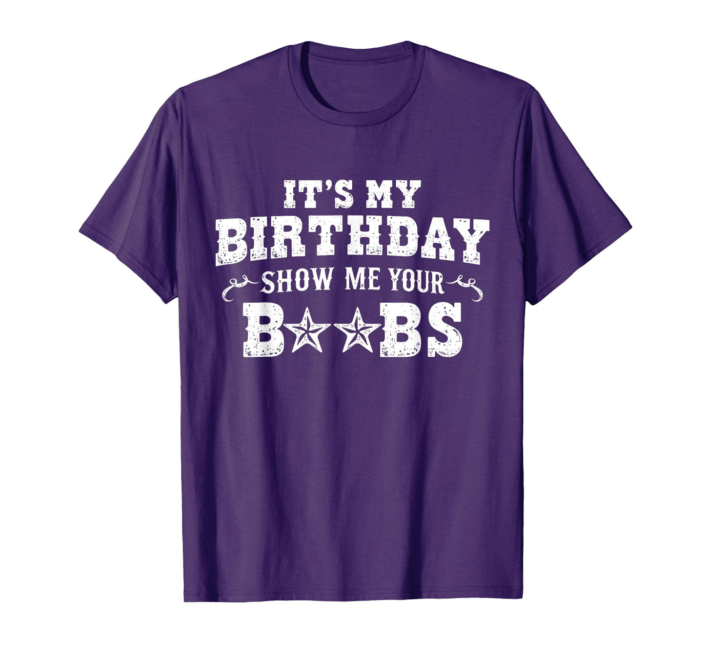 It's My Birthday Show Me Your Boobs Men's Humor Funny T-Shirt