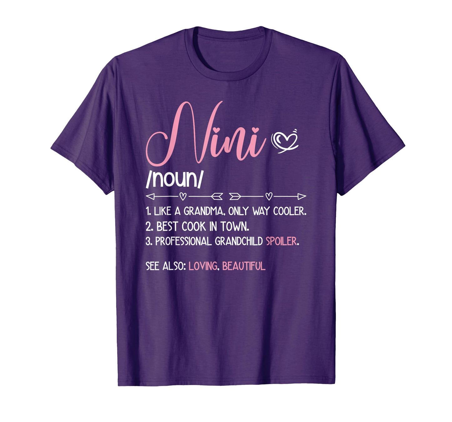 Nini Grandma Definition Nini Grandmother T-Shirt