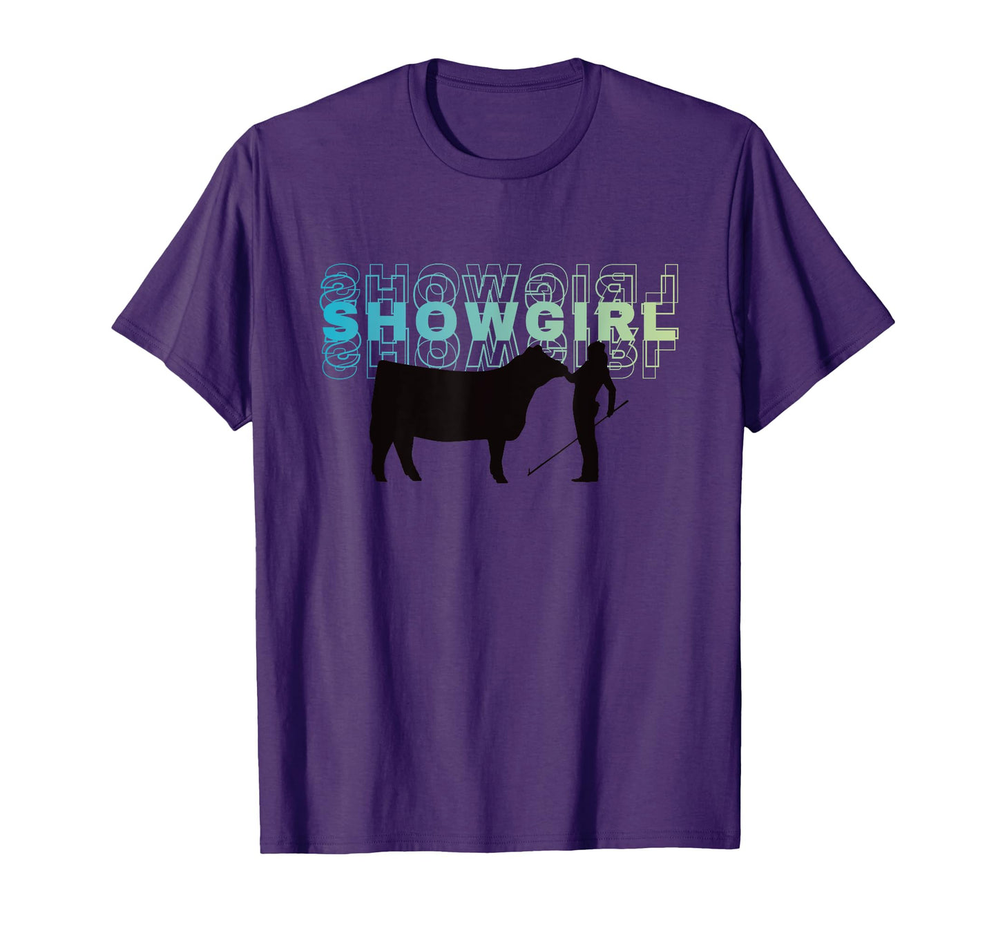 Showgirl Livestock Cattle Showing - Fun Show Cattle T-Shirt