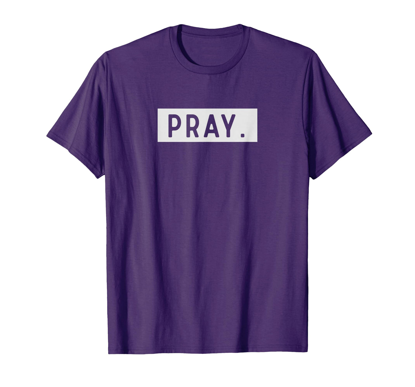 Pray Minimalist Trendy Christian Spiritual Mens Womens T-Shirt