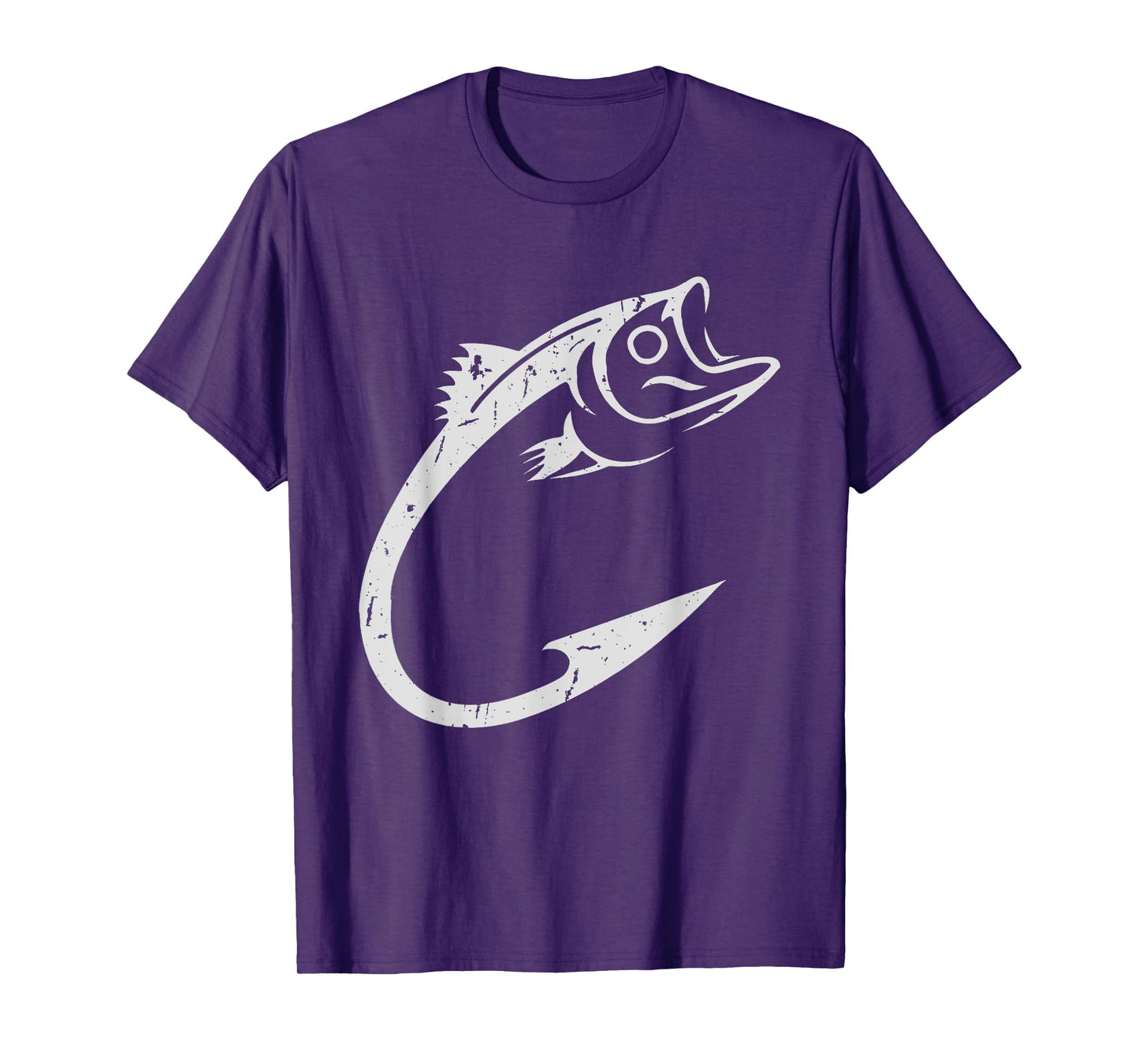 Fish Hook Minimal Art Cool Fishing Lover Art Lover presents T-Shirt