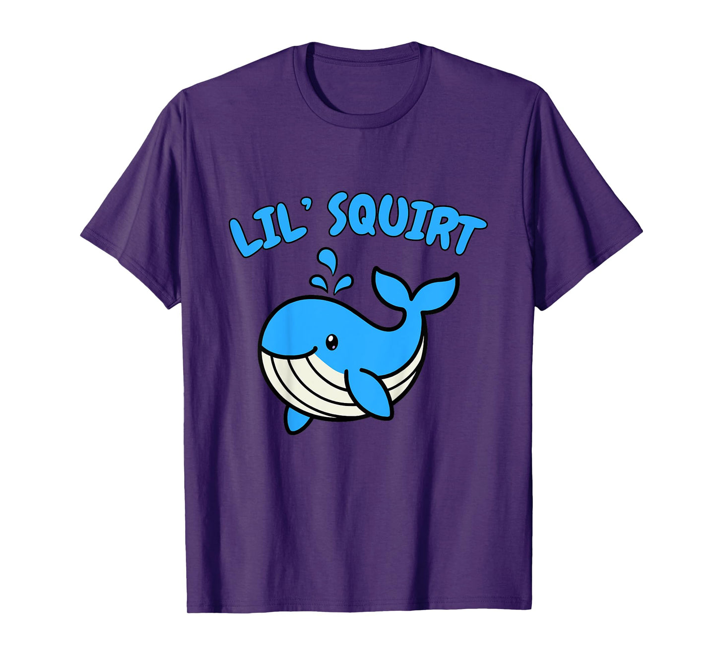 Cute Whale Lover Kids Lil Squirt Toddler Baby Boy Girl Youth T-Shirt