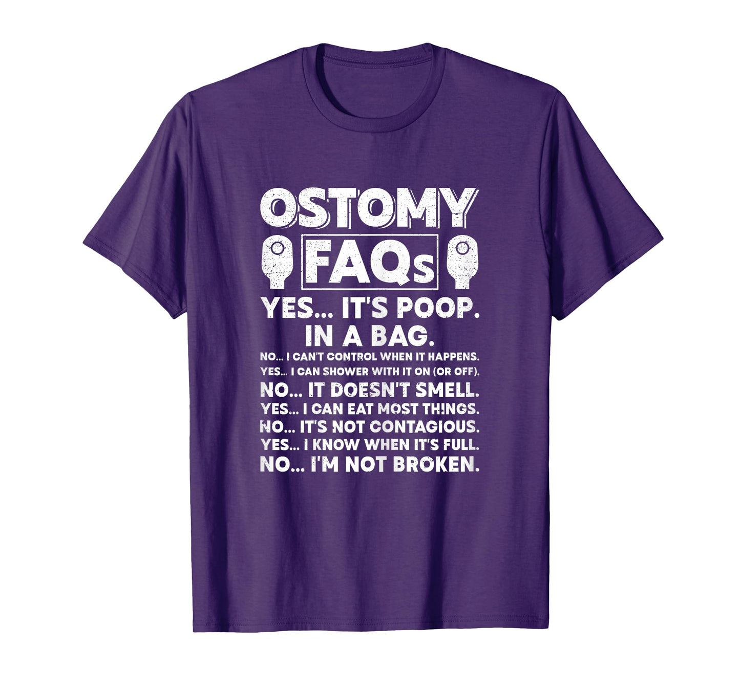 Funny Ostomy Warrior ostomy surgery recovery T-Shirt