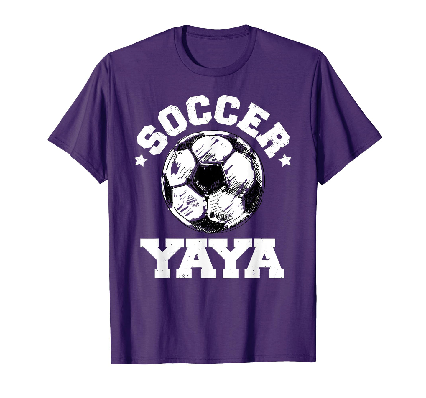 Soccer Yaya Soccer Ball Distressed Funny Soccer Yaya T-Shirt