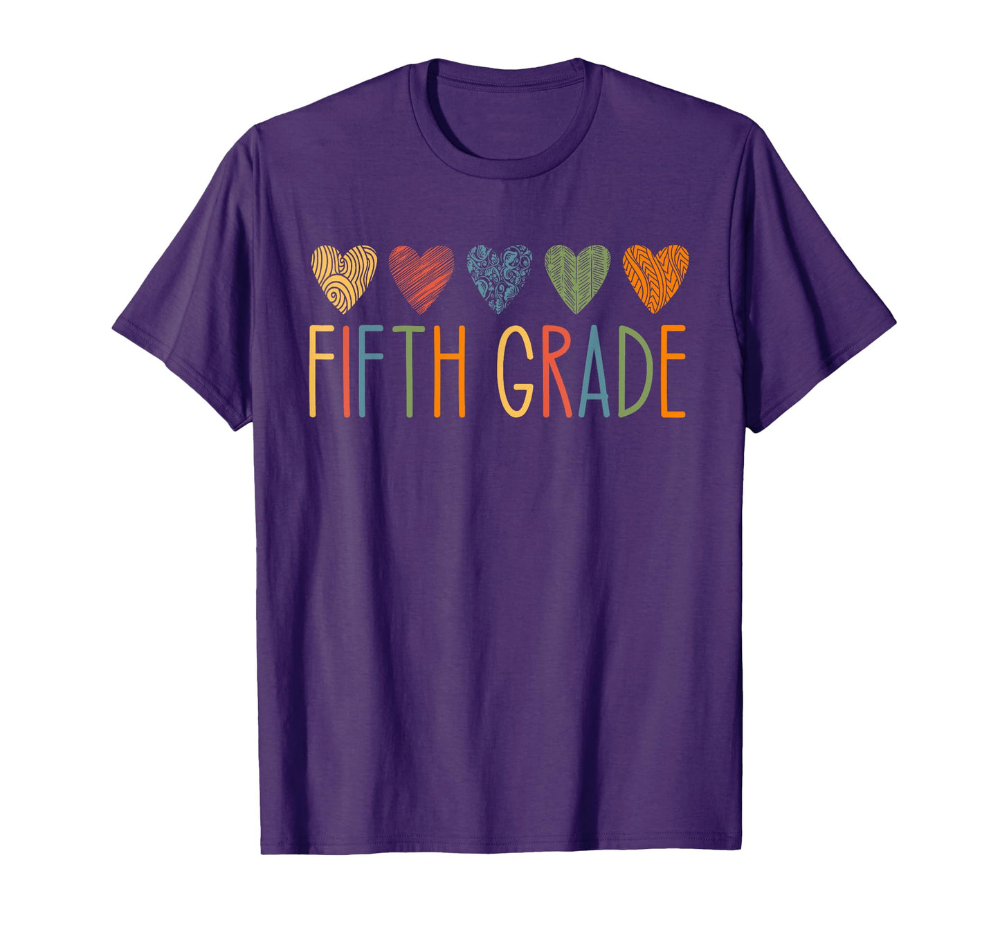 Fifth Grade Teacher Life 5th Grade Back To School Heart Love T-Shirt