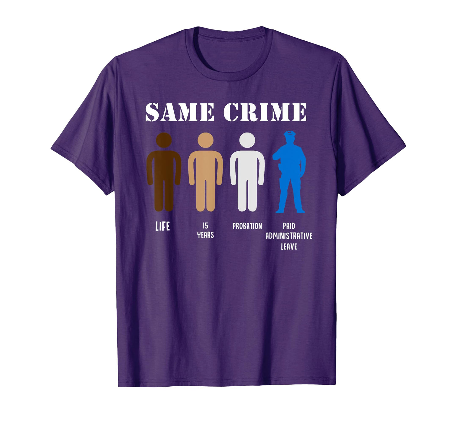 Same Crime Different Time Funny Satirical T-Shirt T-Shirt