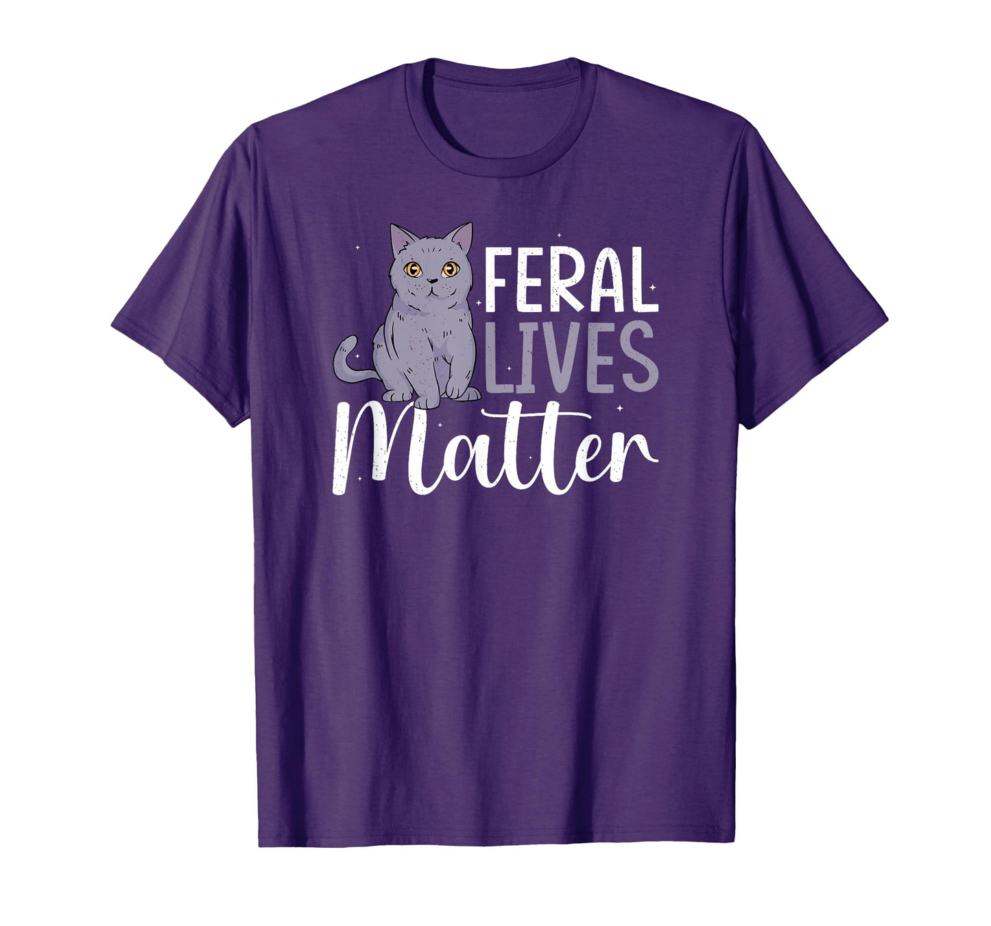 Cat Rescue Feral Lives Matter Cat Rescuer Cat Adoption T-Shirt