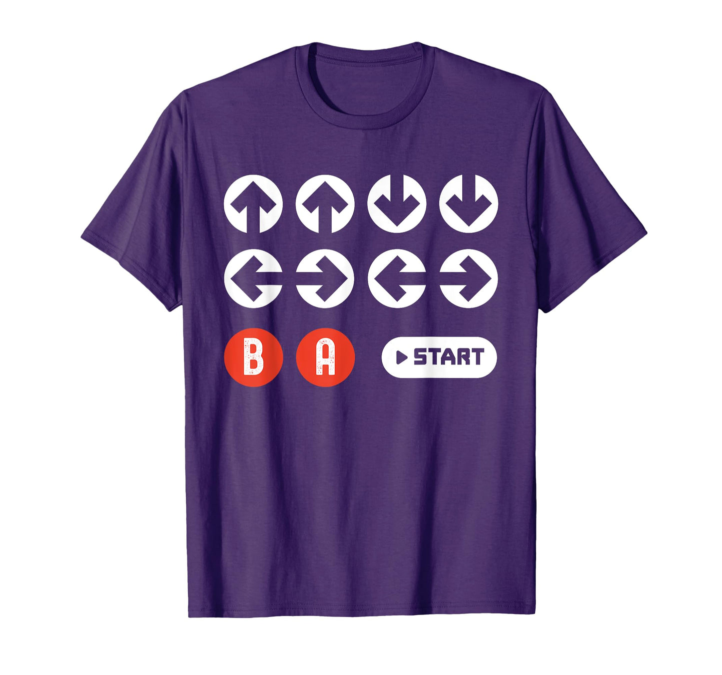 Up Up Down Left Right B A Start Cheat Code Funny Video Game T-Shirt