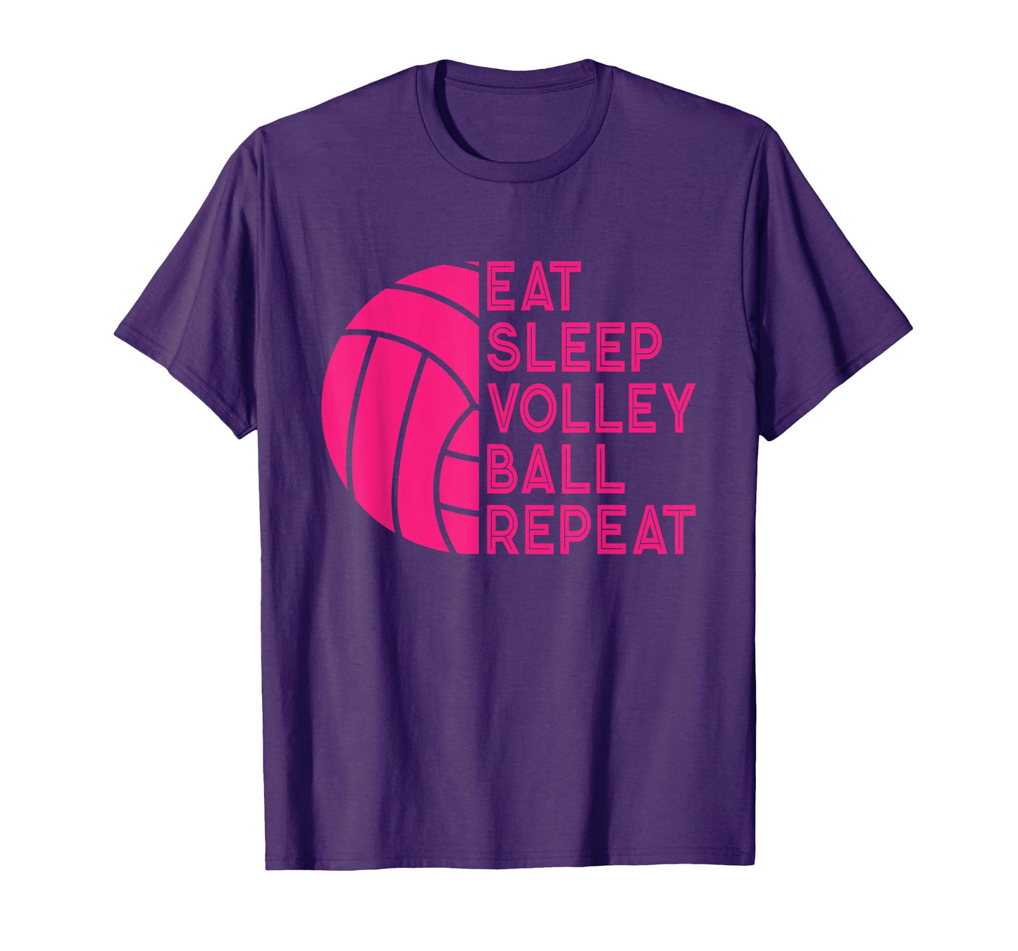 Eat Sleep Volleyball Repeat Design for Women Player Coach T-Shirt