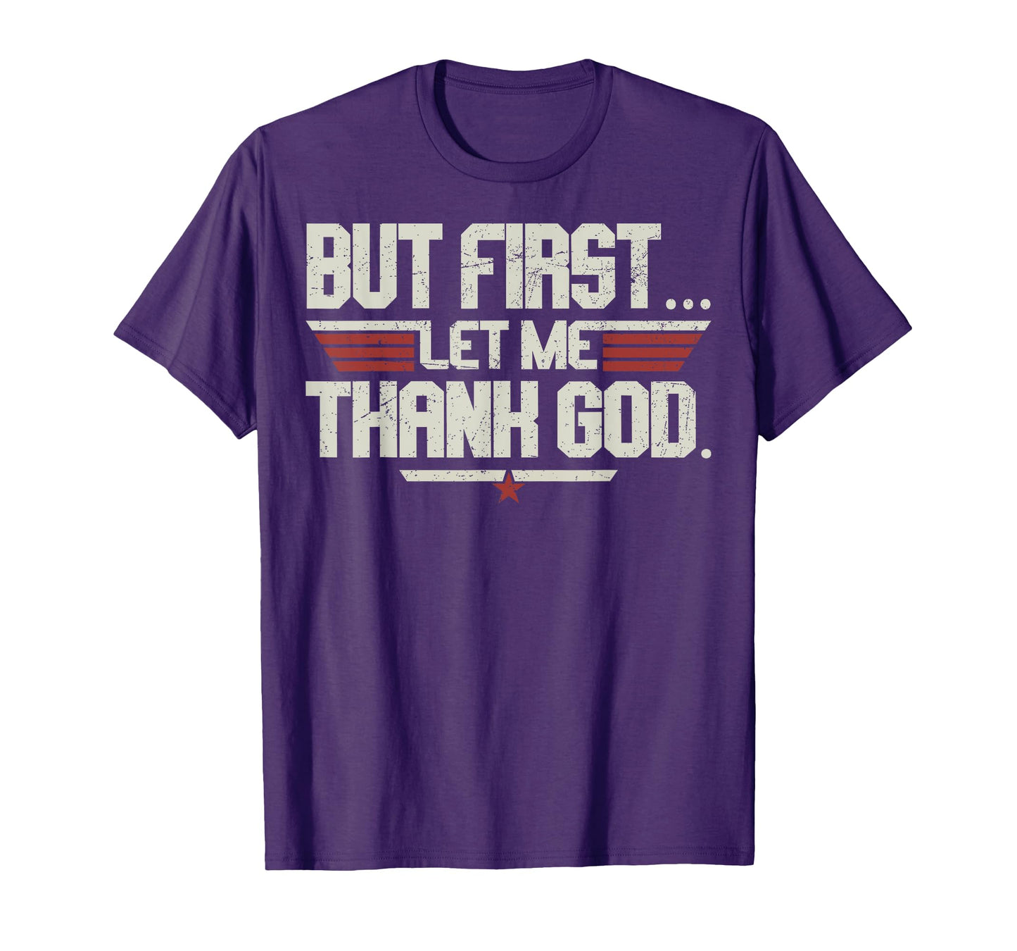 Vintage But First Let Me Thank God Christian For Men Women T-Shirt