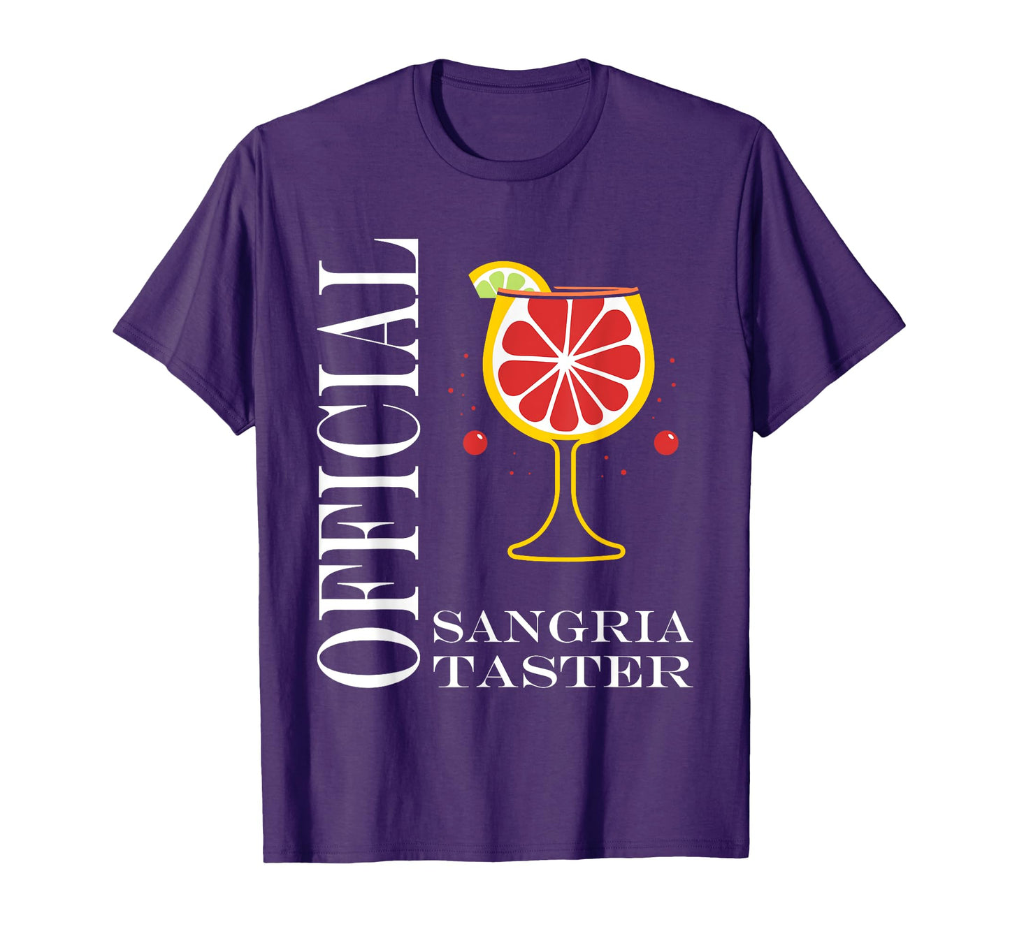 Alcohol Official Sangria taster Funny Drink Sangria T-Shirt