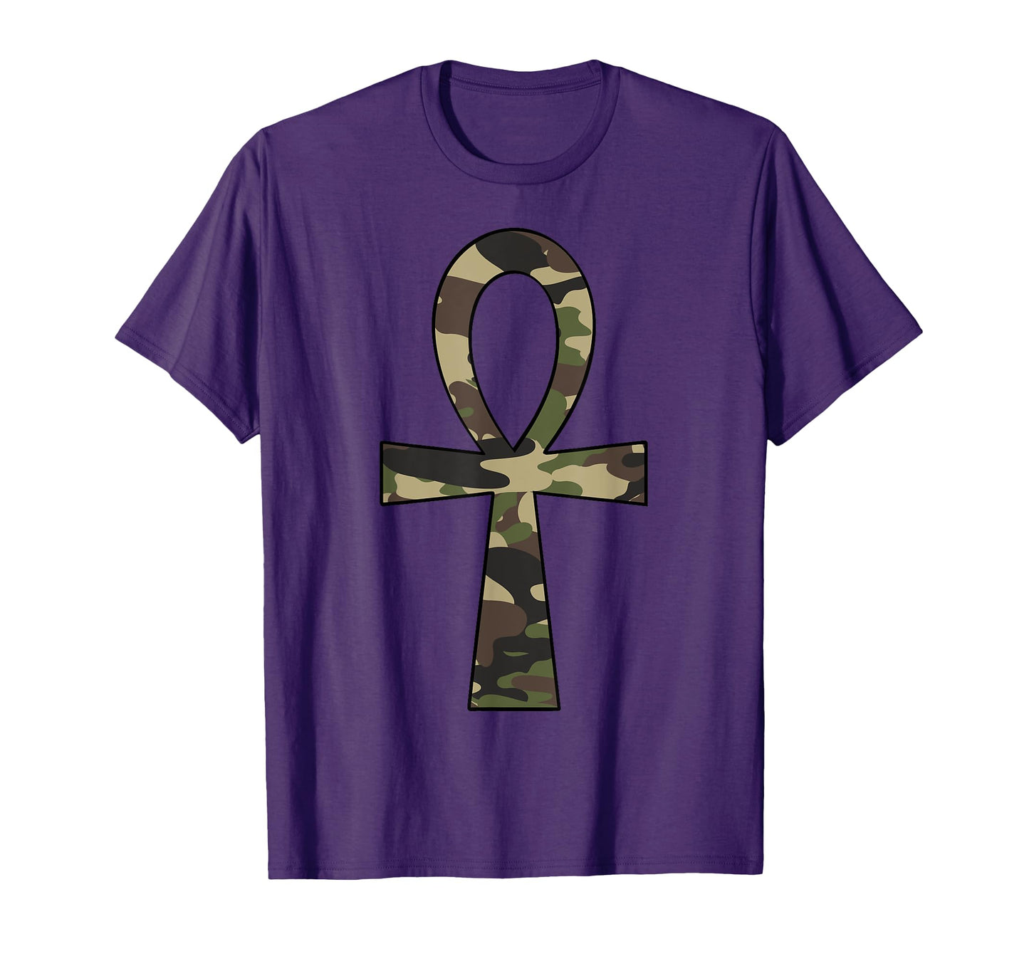 Ankh Cross Camo Egyptian African Pride T-Shirt