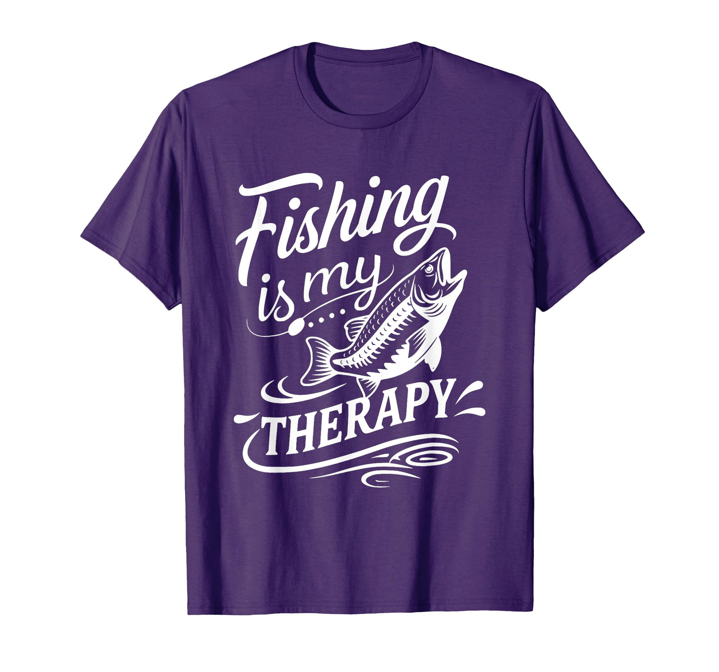 Fishing Is My Best Therapy Stress Relief Relaxing Fisherman T-Shirt