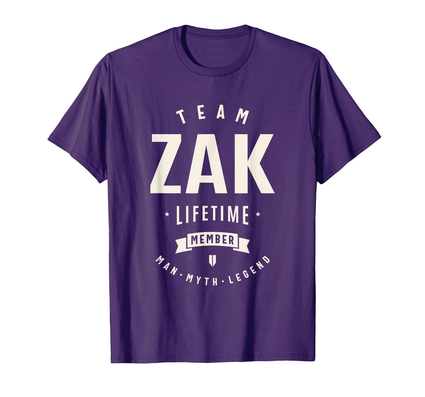 Team Zak Lifetime Member Funny Name Zak T-Shirt