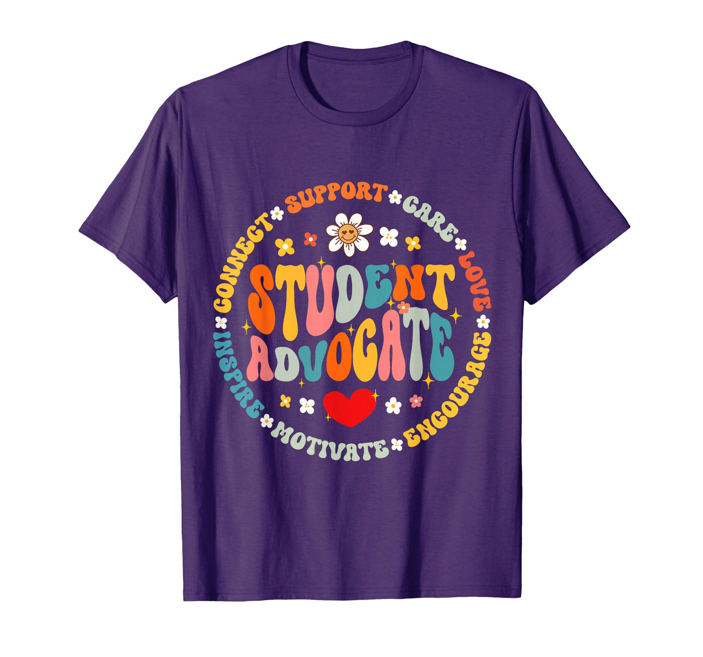 Groovy Student Advocate Appreciation Back to School T-Shirt