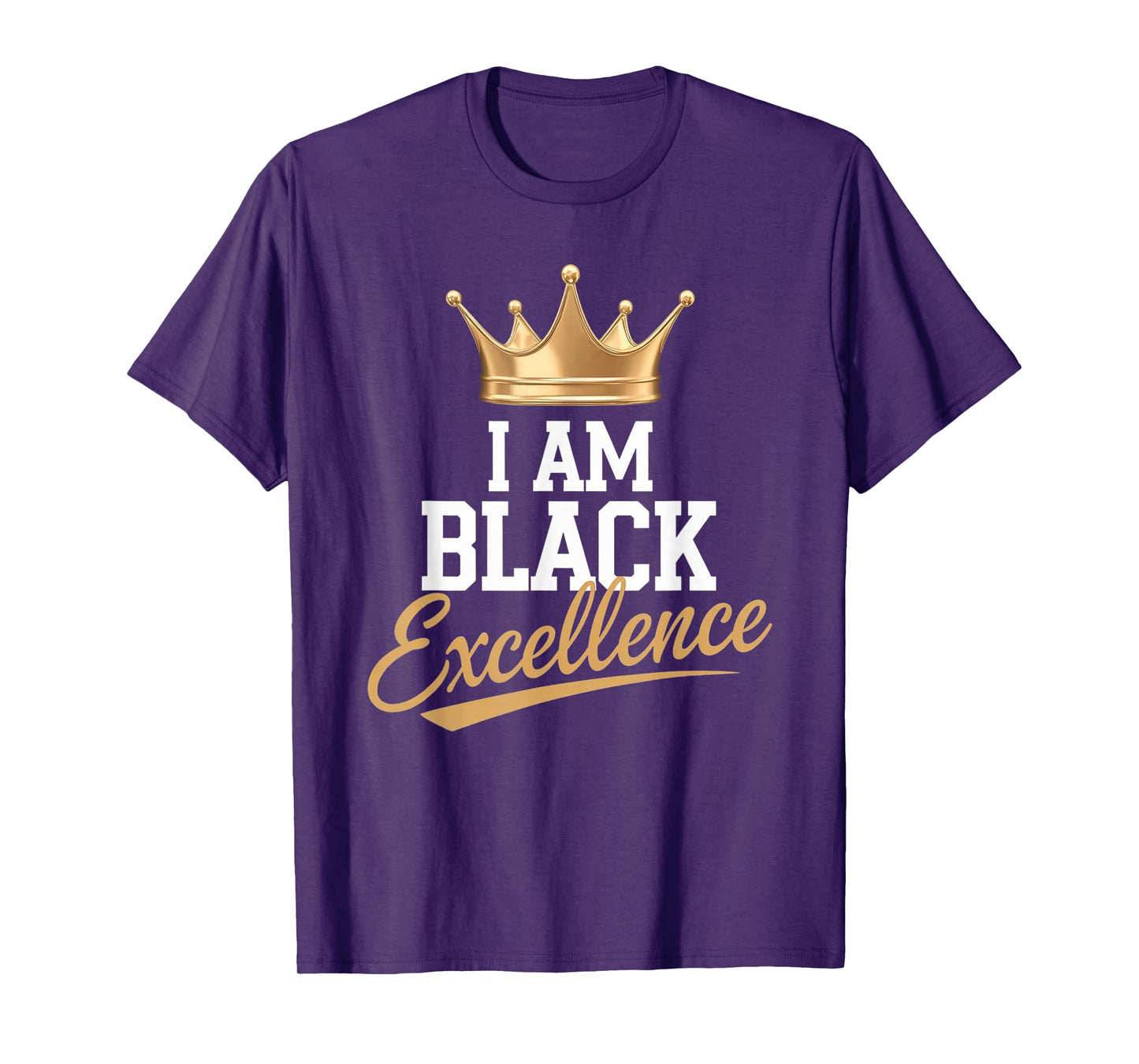 I AM BLACK EXCELLENCE Black History Afro Motivation T-Shirt