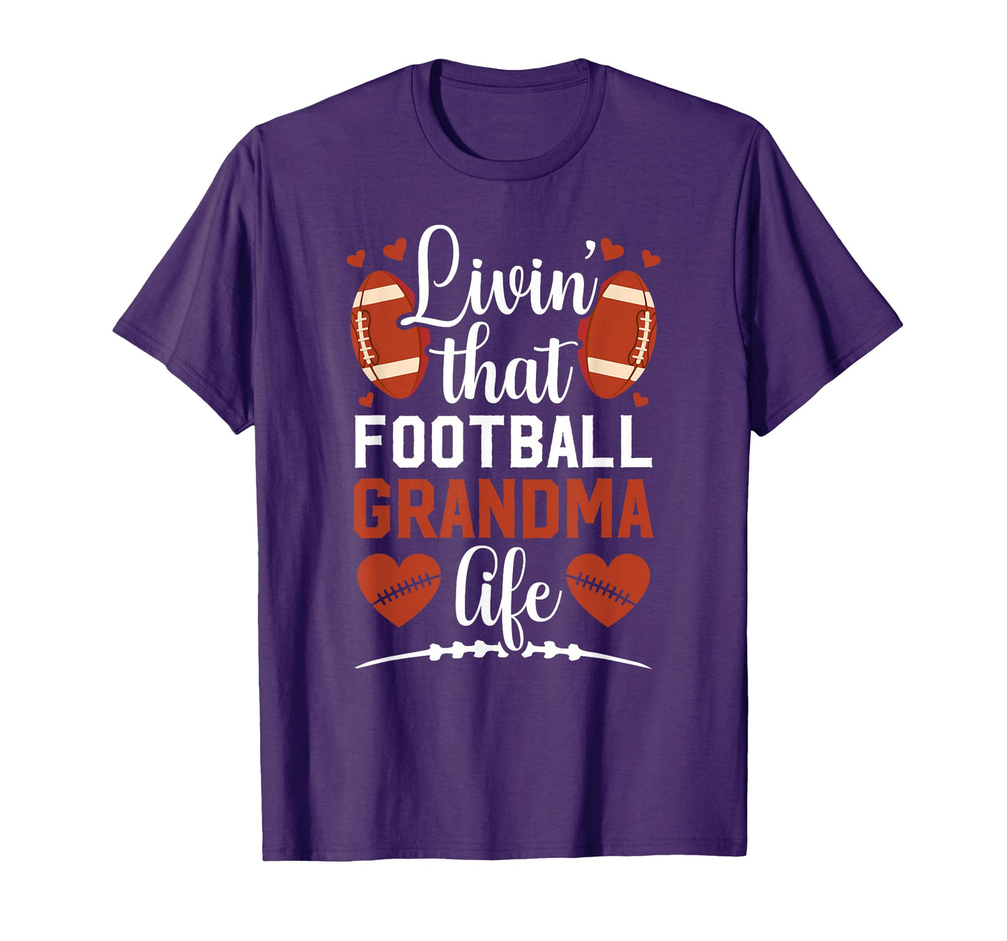 That Football Grandma Life Football Player Grandmother T-Shirt