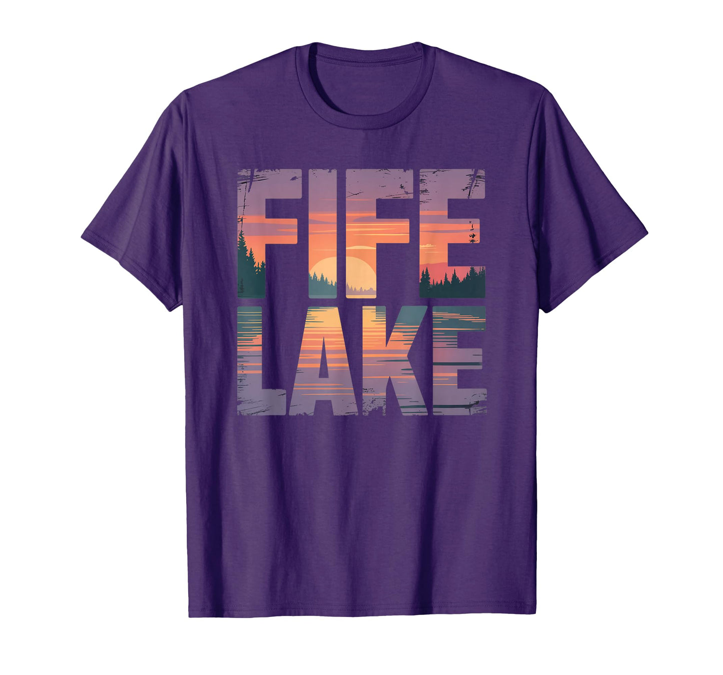 Fife Life Fife Lake Sunset Up North Michigan MI T-Shirt