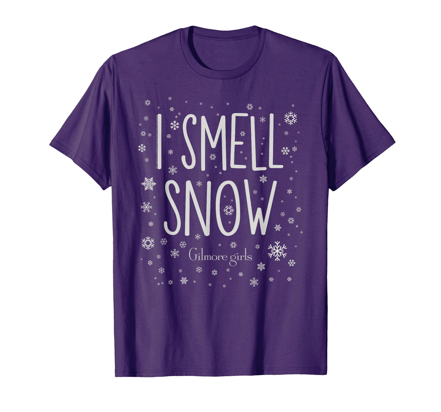 Gilmore Girls Snowflake Pattern I Smell Snow TV Show T-Shirt