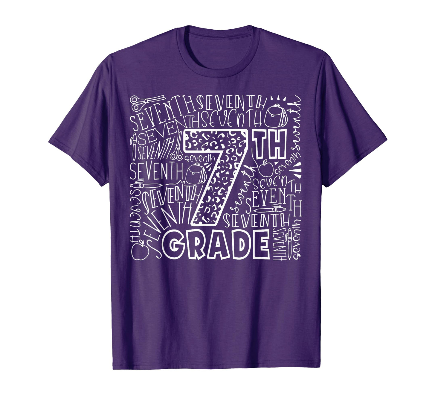 7th Grade Typography Team Seventh Grade Back To School T-Shirt