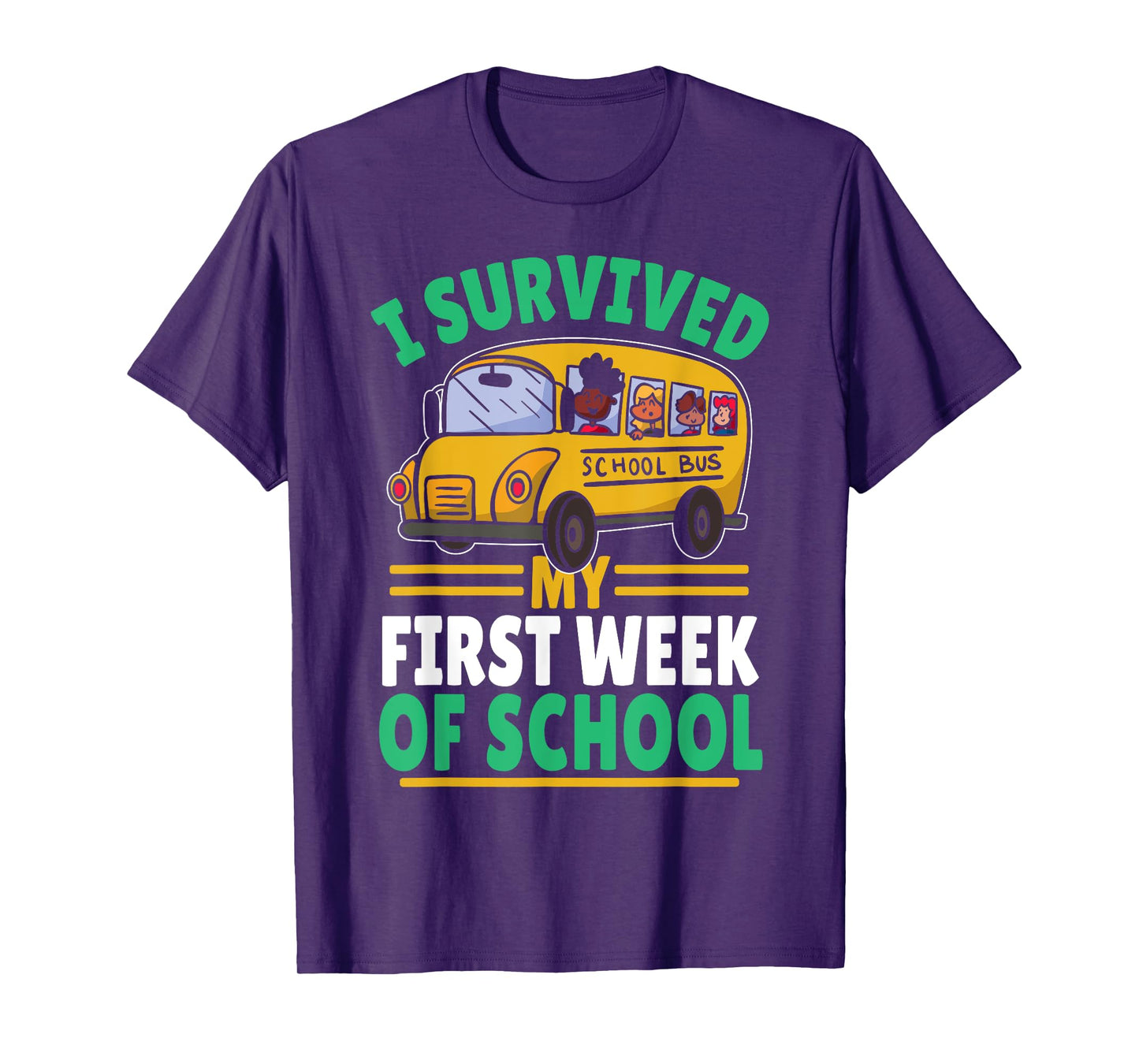 Student Life School Start I Survived My First Week of School T-Shirt