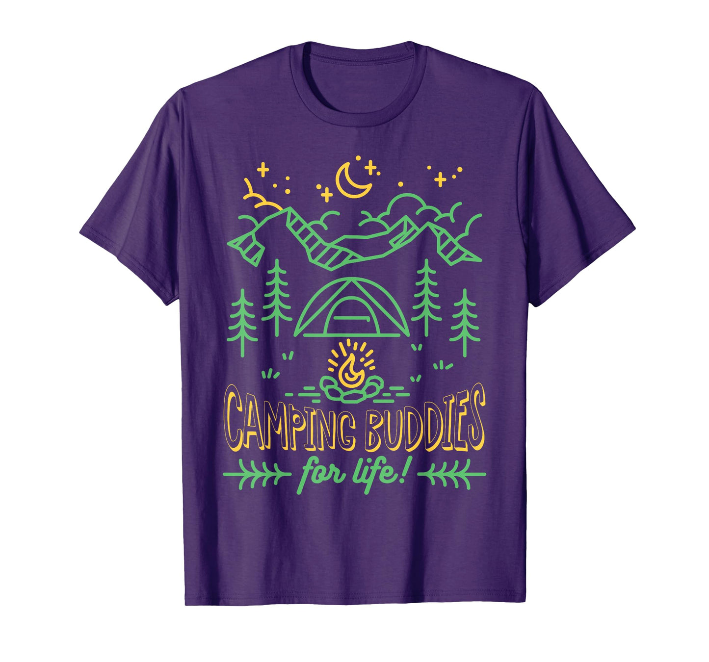Camping Buddies for Life Adventure Outdoor Lovers T-Shirt
