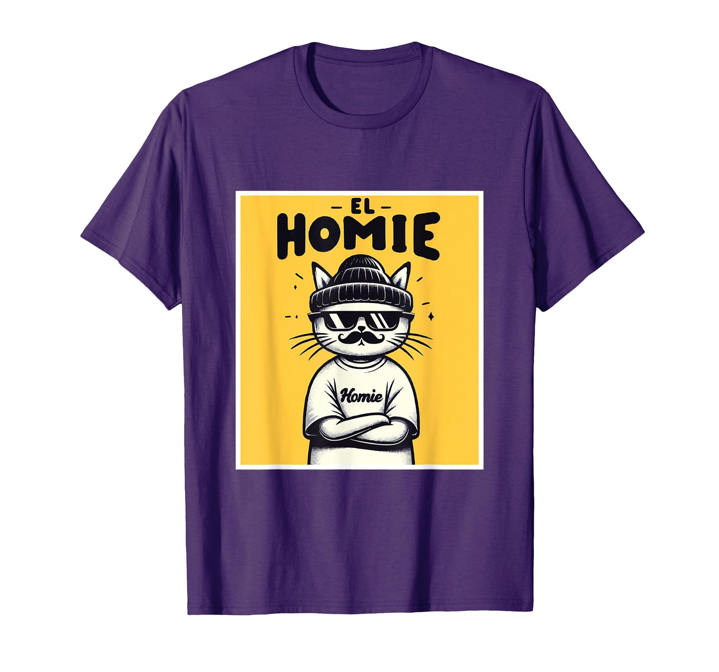 LIL HOMIE Cute Cholo Cat Chicano Art West Coast Hip Hop Prem T-Shirt