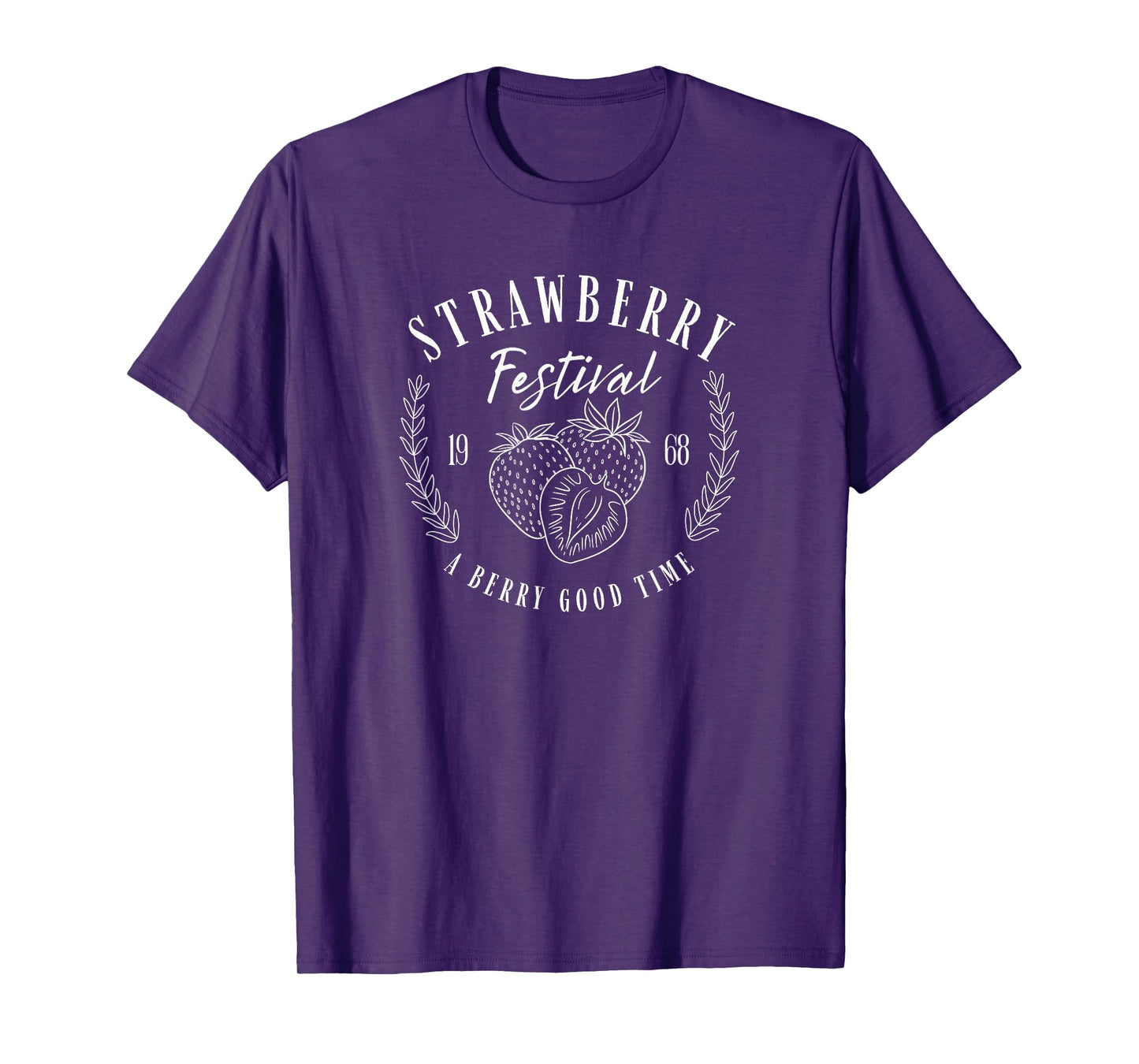 Strawberry Festival Vintage Fruit Illustration Strawberries T-Shirt